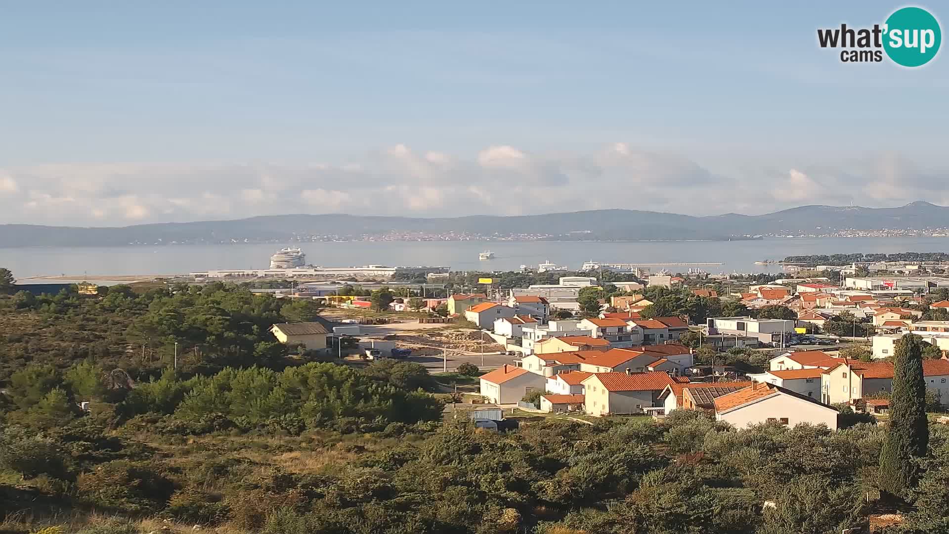 Zadar Pristanišče Gazenica s panoramsko spletno kamero, Zadar, Hrvaška