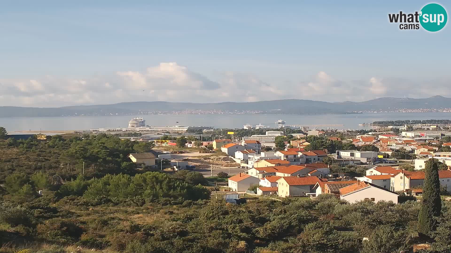 Zadar Pristanišče Gazenica s panoramsko spletno kamero, Zadar, Hrvaška