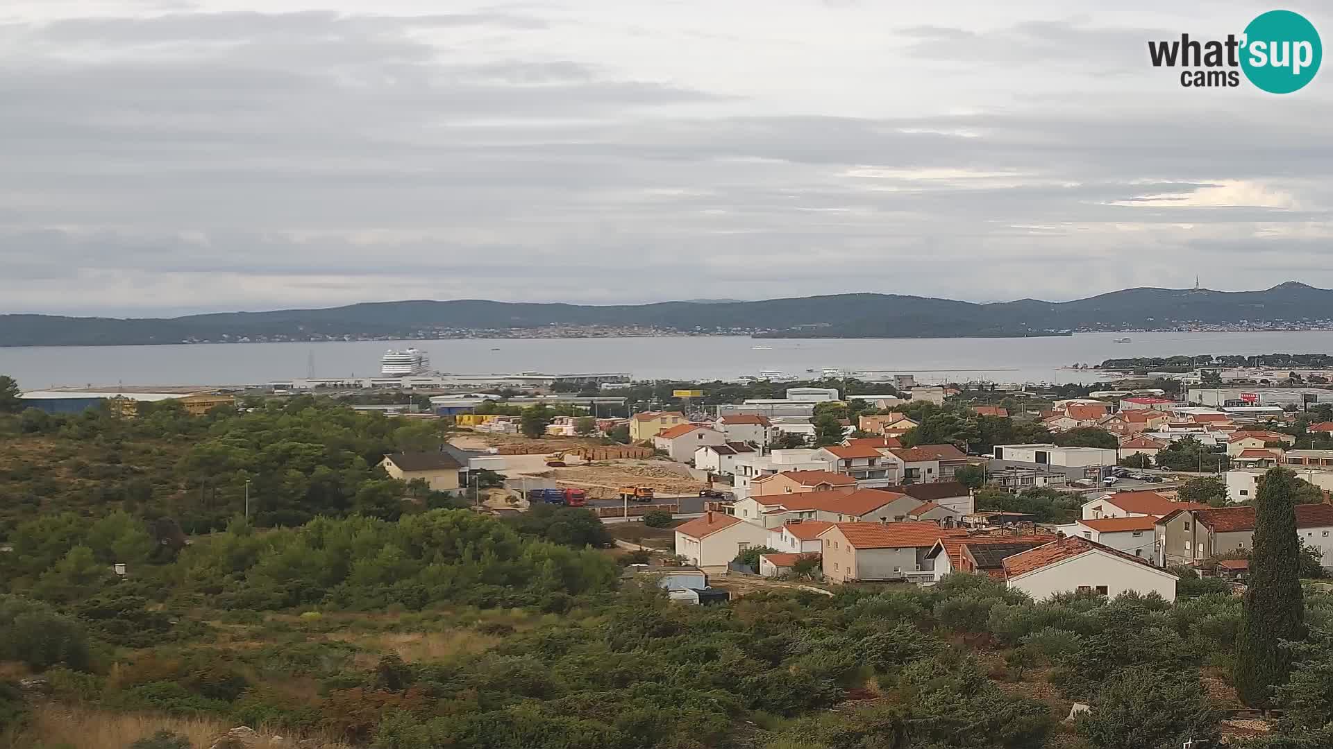 Zadar Pristanišče Gazenica s panoramsko spletno kamero, Zadar, Hrvaška