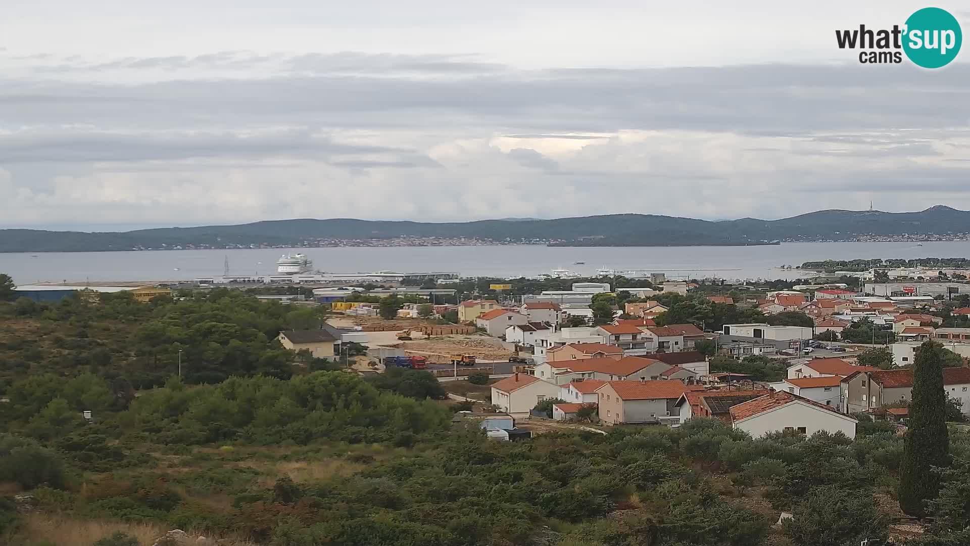 Panorama de la Webcam del Puerto Gazenica de Zadar, Zadar, Croacia