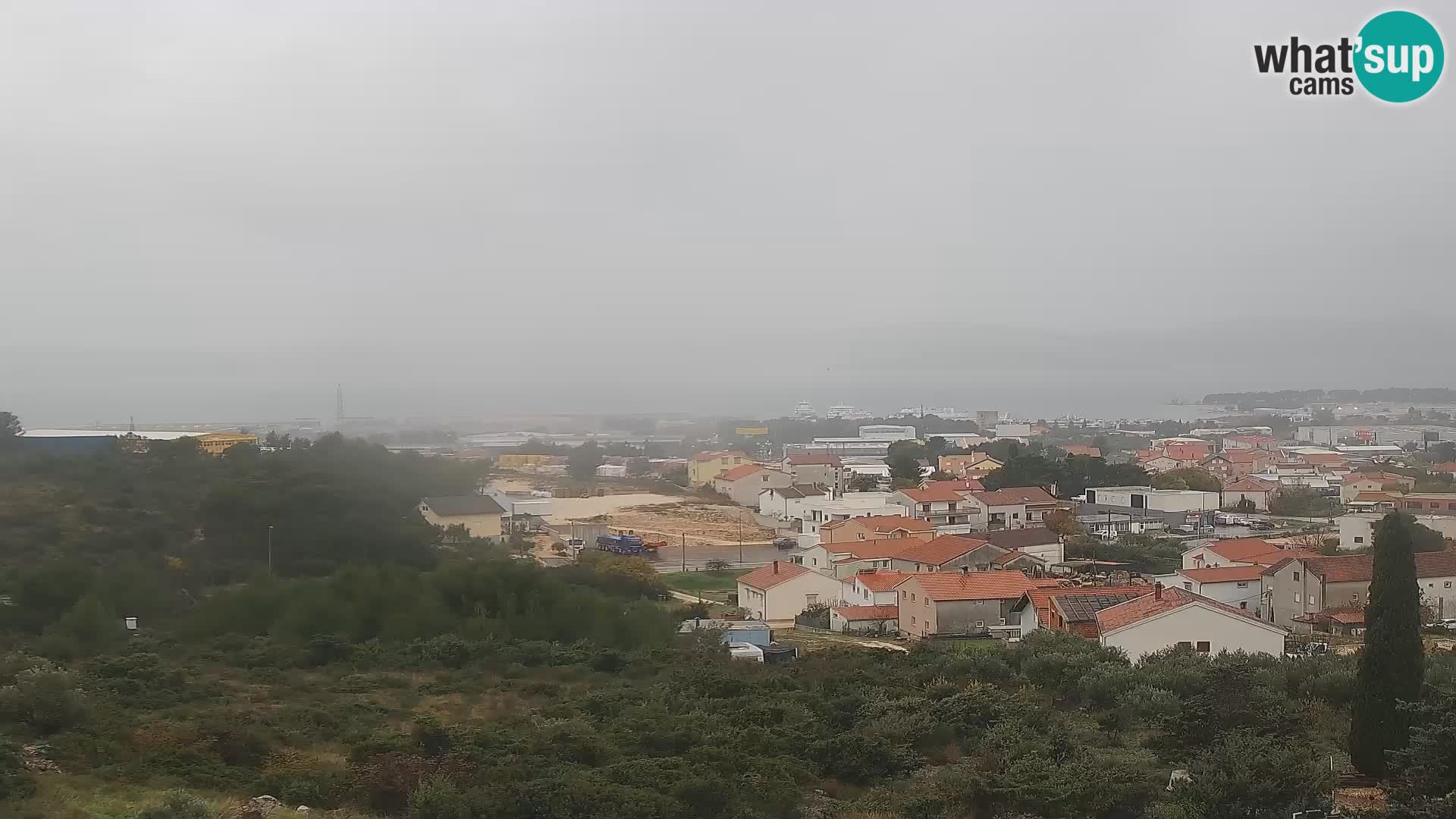 Panorama de la Webcam del Puerto Gazenica de Zadar, Zadar, Croacia