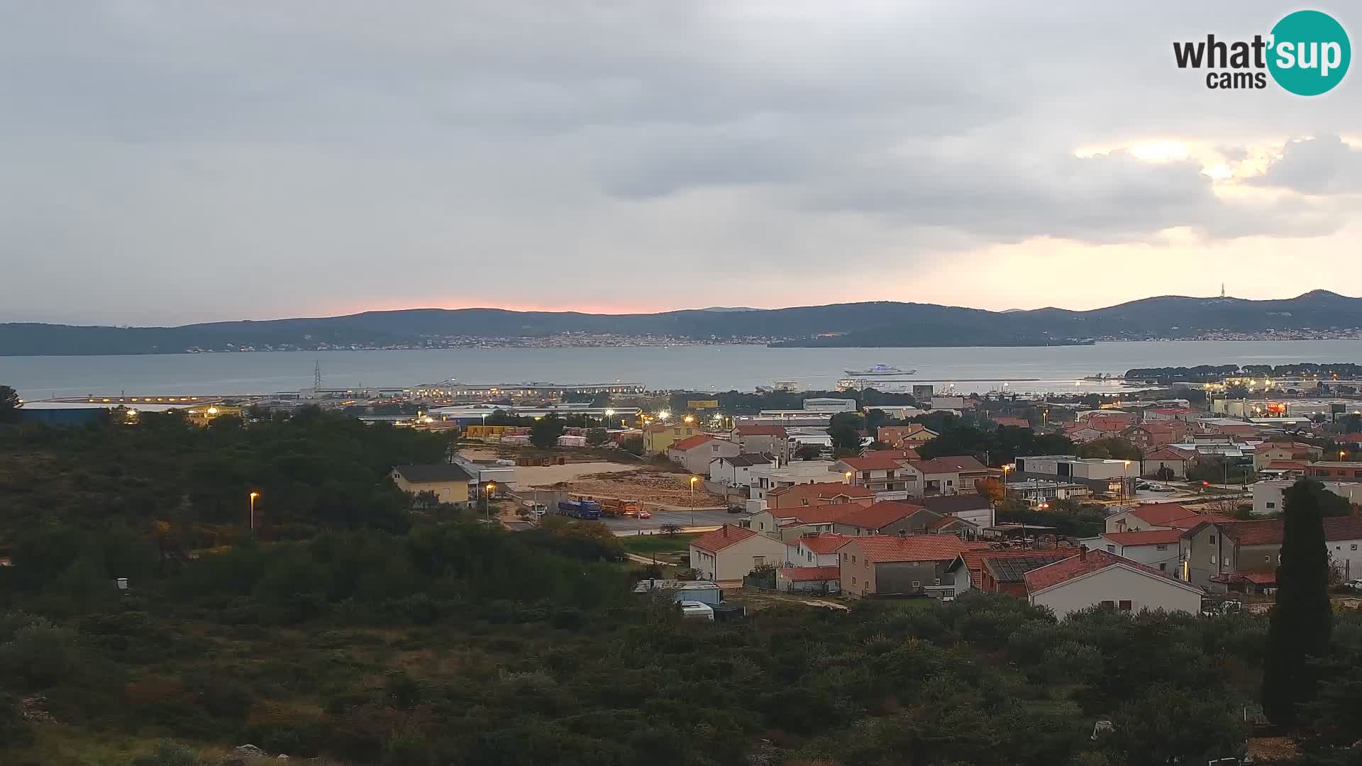 Panorama de la Webcam del Puerto Gazenica de Zadar, Zadar, Croacia