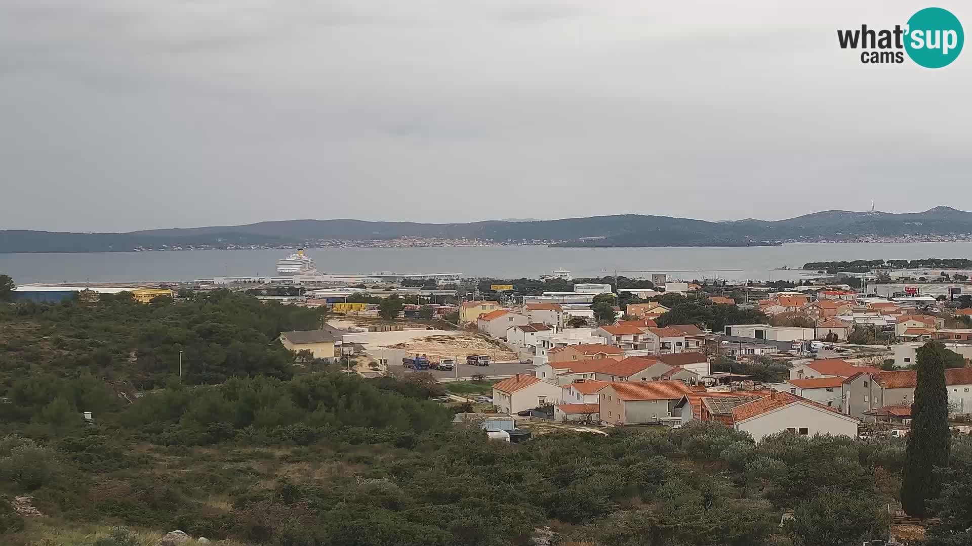 Zadar Pristanišče Gazenica s panoramsko spletno kamero, Zadar, Hrvaška