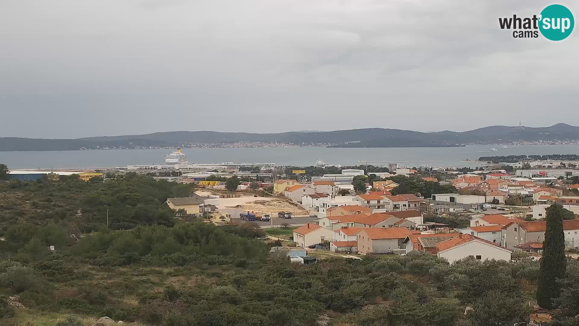 Zadar Port Gazenica Webcam Panorama, Zadar, Kroatien