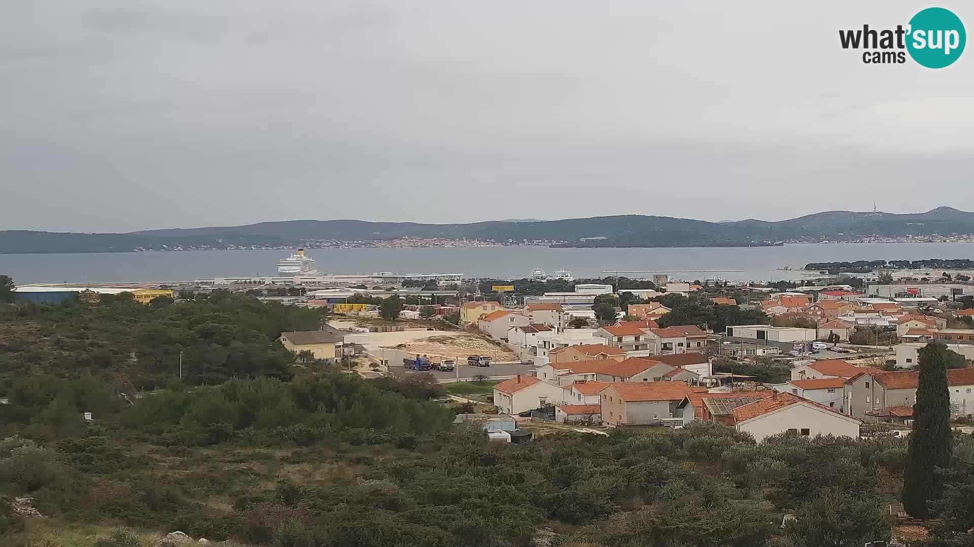 Zadar Pristanišče Gazenica s panoramsko spletno kamero, Zadar, Hrvaška