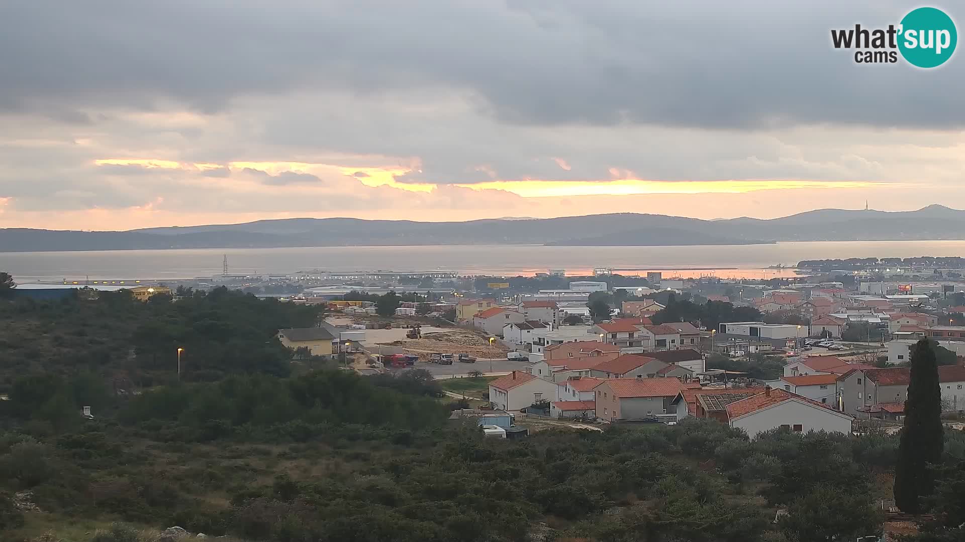 Panorama de la Webcam del Puerto Gazenica de Zadar, Zadar, Croacia