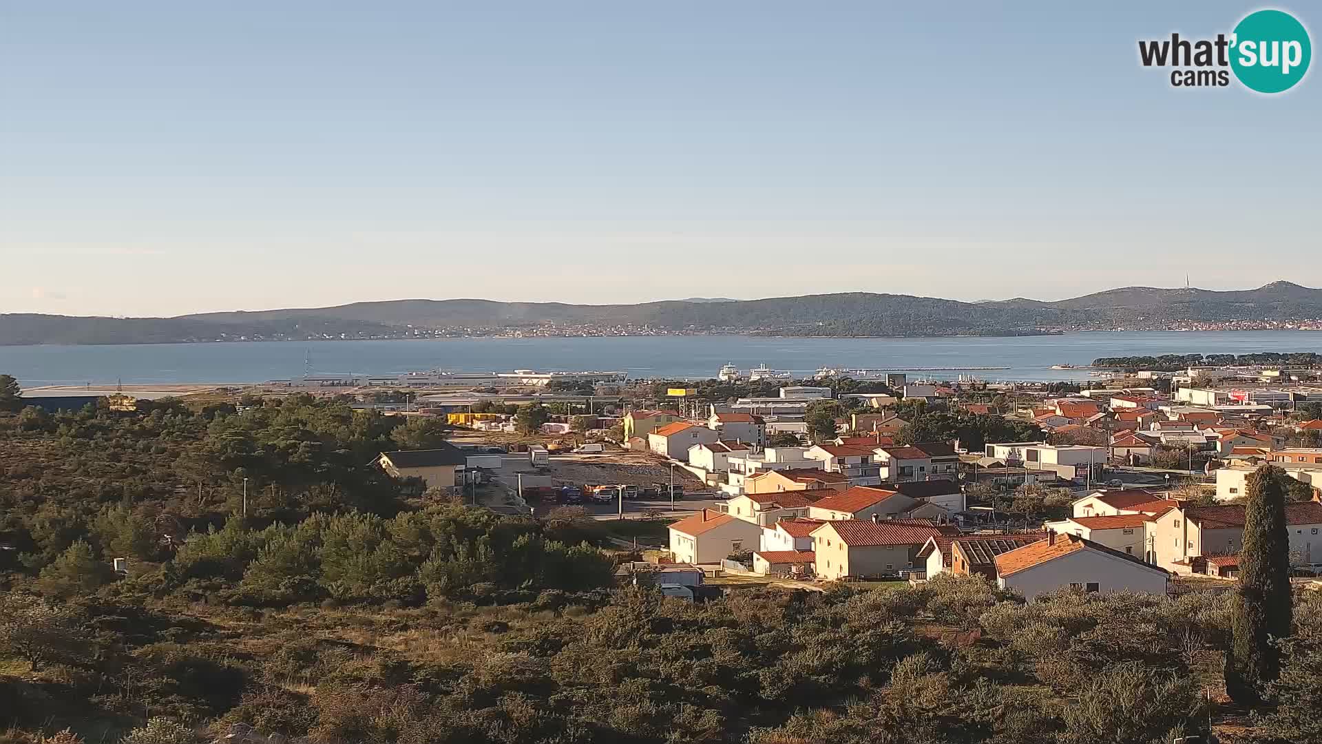 Zadar Pristanišče Gazenica s panoramsko spletno kamero, Zadar, Hrvaška