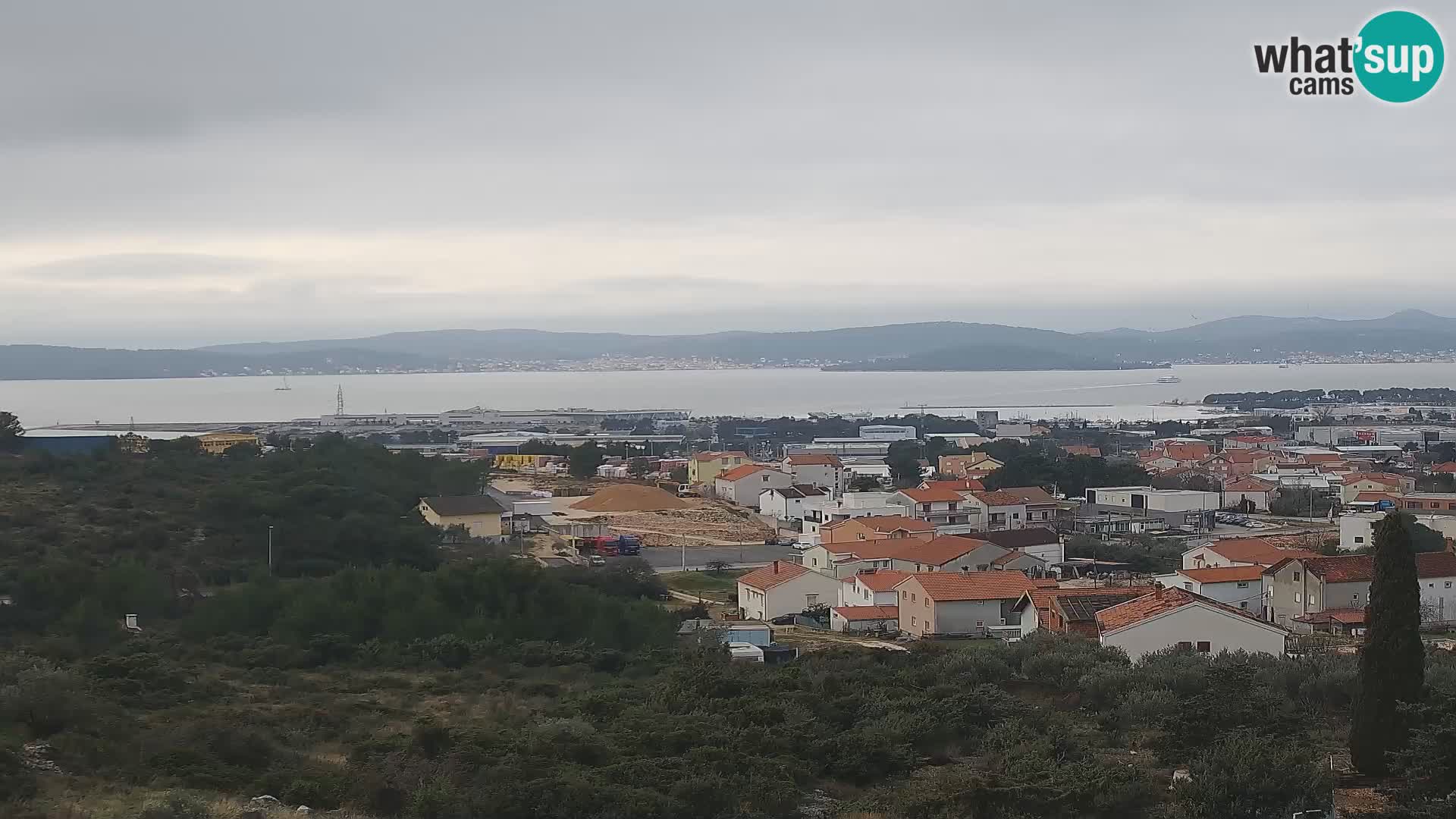 Zadar Pristanišče Gazenica s panoramsko spletno kamero, Zadar, Hrvaška