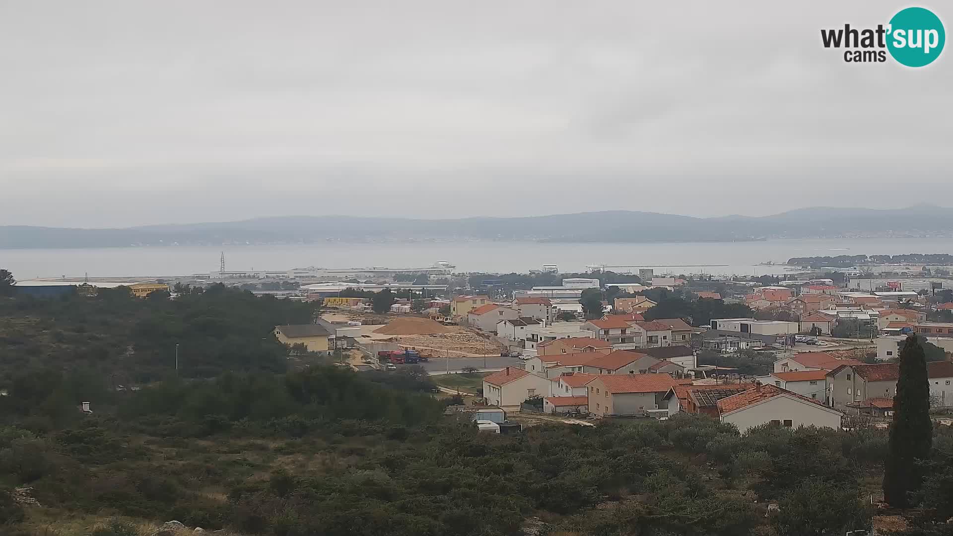 Panorama de la Webcam del Puerto Gazenica de Zadar, Zadar, Croacia