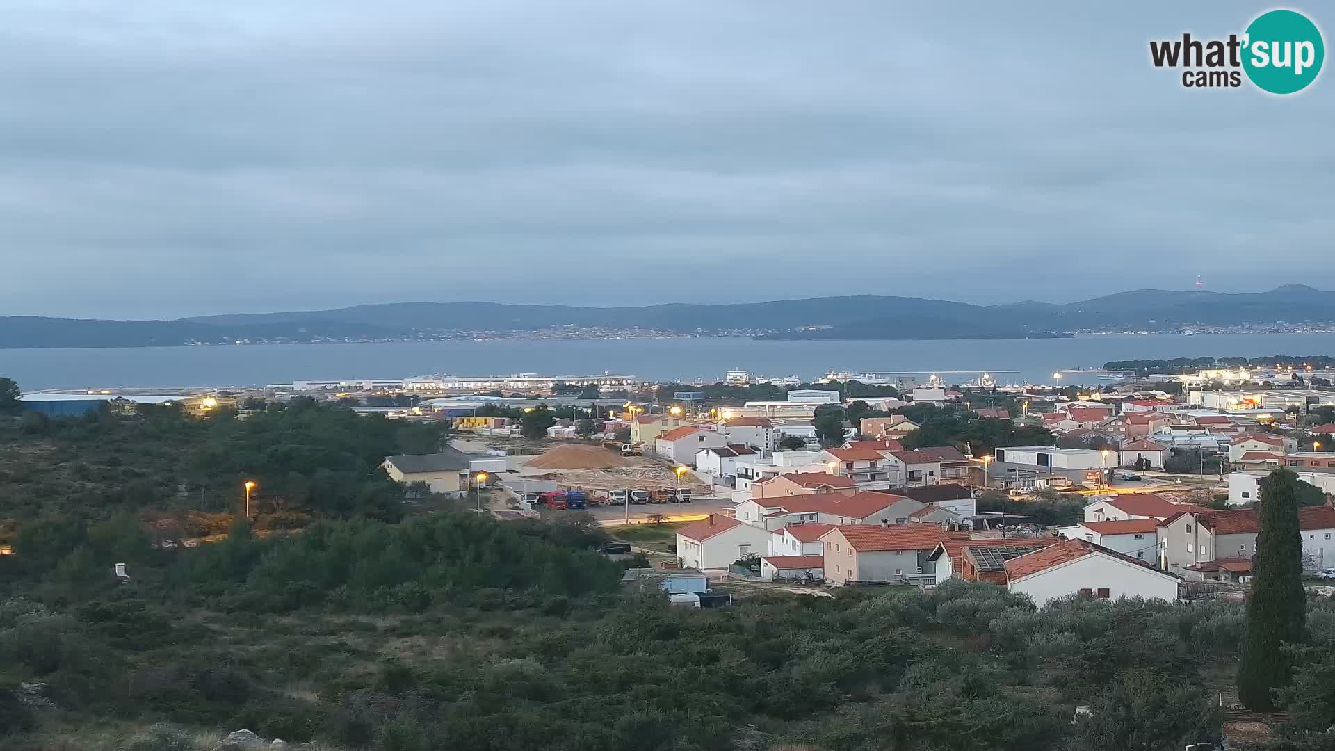 Panorama de la Webcam del Puerto Gazenica de Zadar, Zadar, Croacia