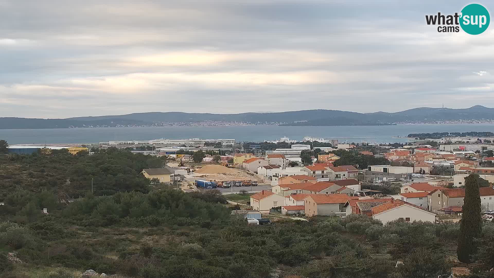 Panorama de la Webcam del Puerto Gazenica de Zadar, Zadar, Croacia