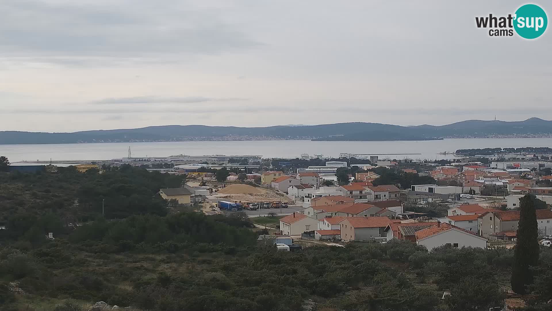 Panorama de la Webcam del Puerto Gazenica de Zadar, Zadar, Croacia