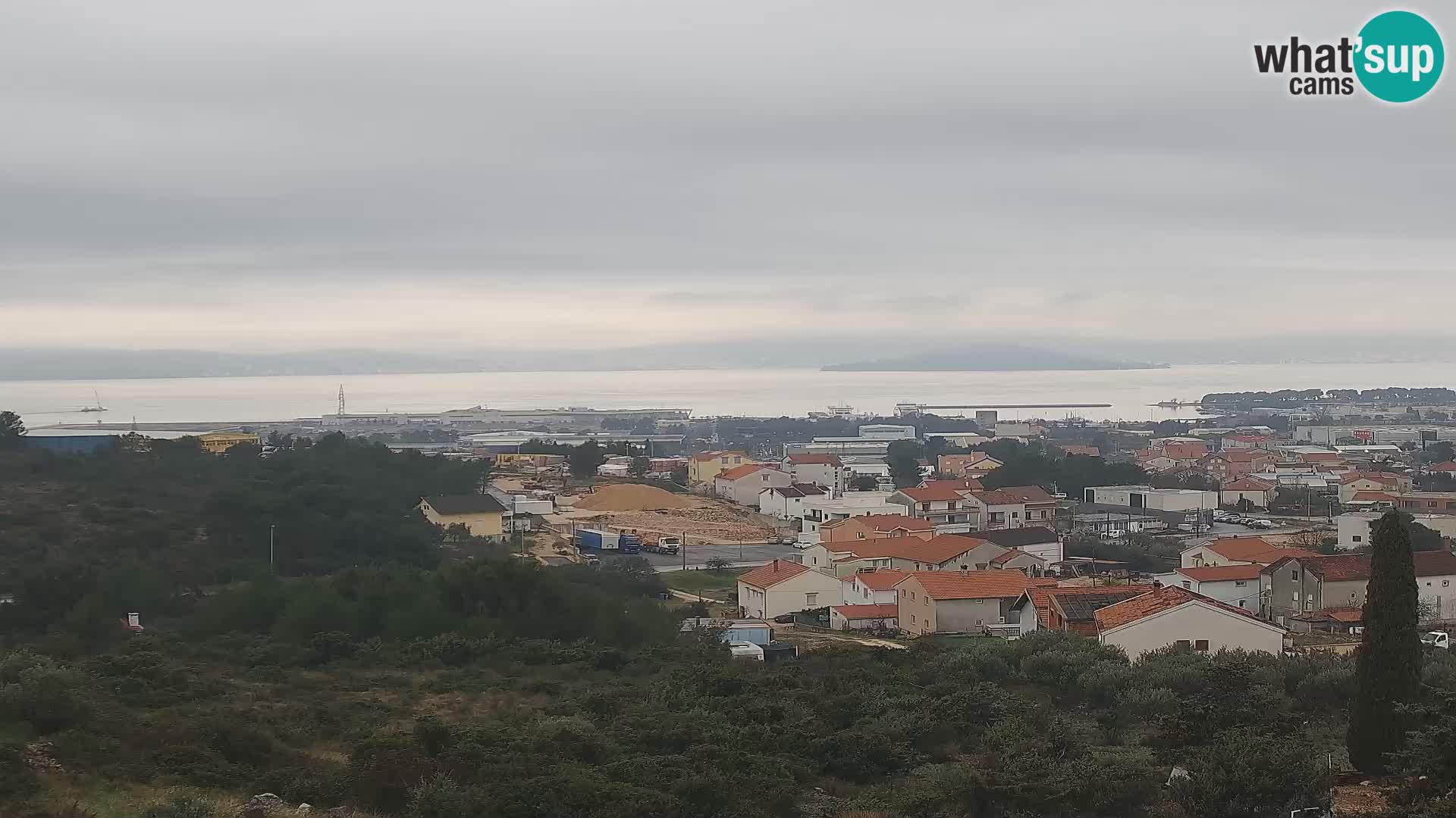 Zadar Pristanišče Gazenica s panoramsko spletno kamero, Zadar, Hrvaška