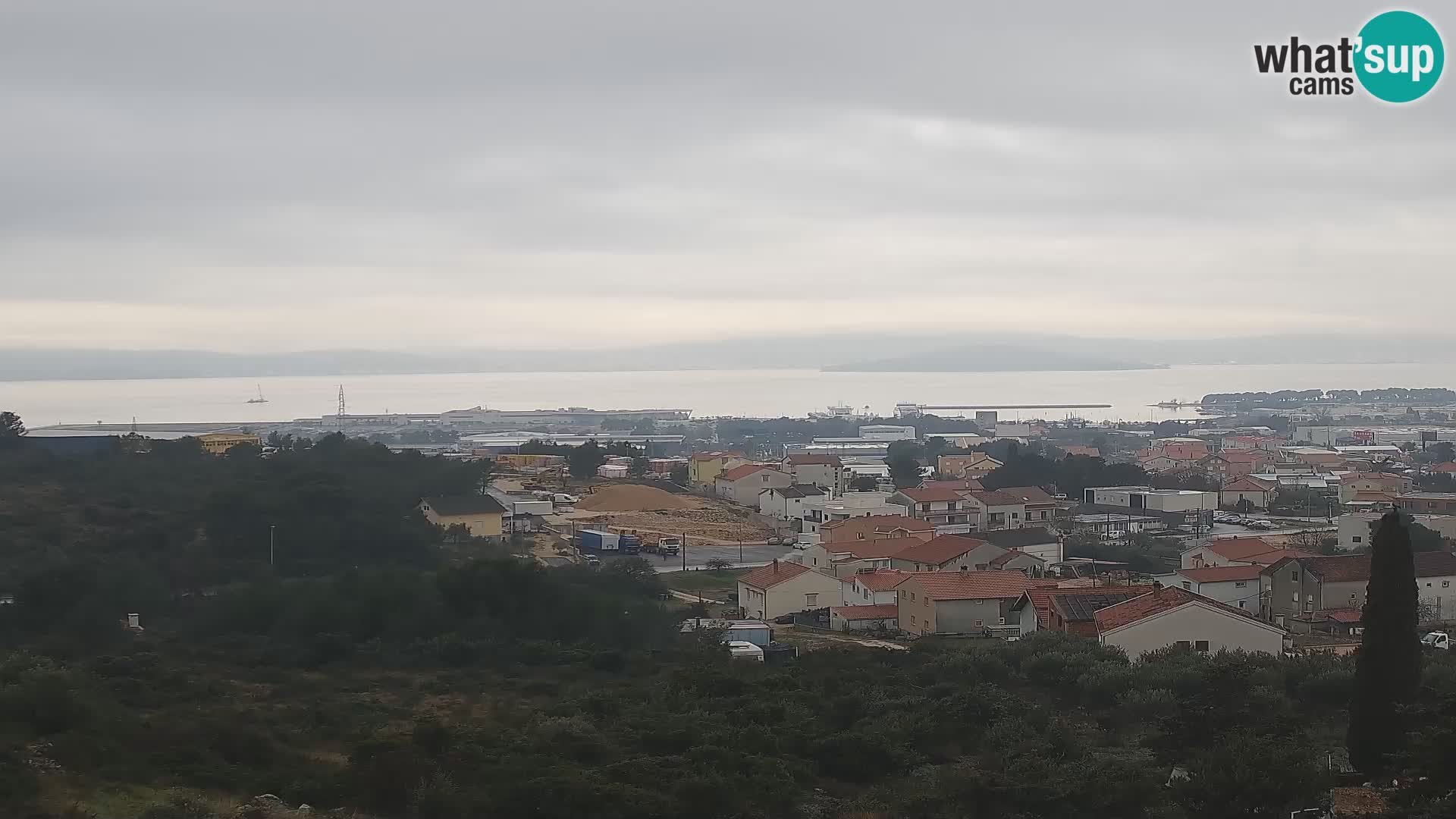 Zadar Pristanišče Gazenica s panoramsko spletno kamero, Zadar, Hrvaška