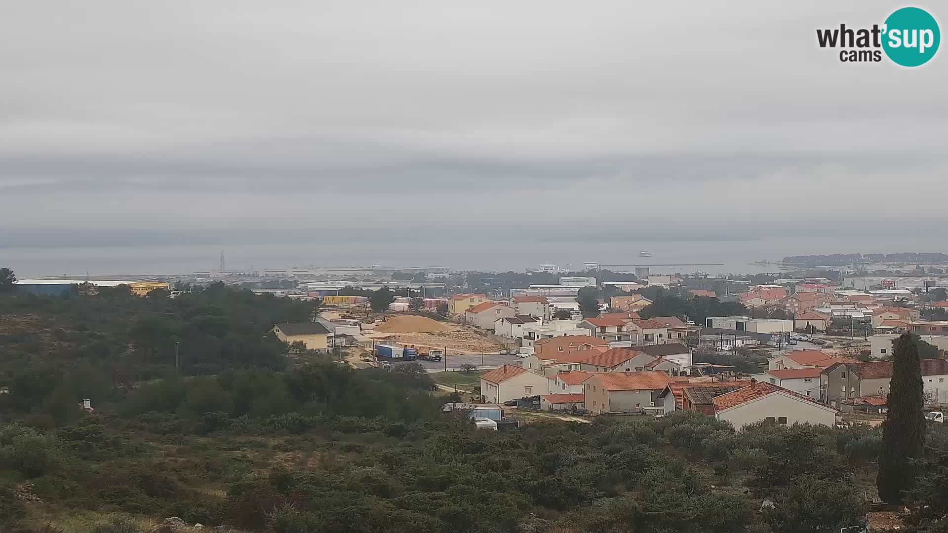 Zadar Pristanišče Gazenica s panoramsko spletno kamero, Zadar, Hrvaška