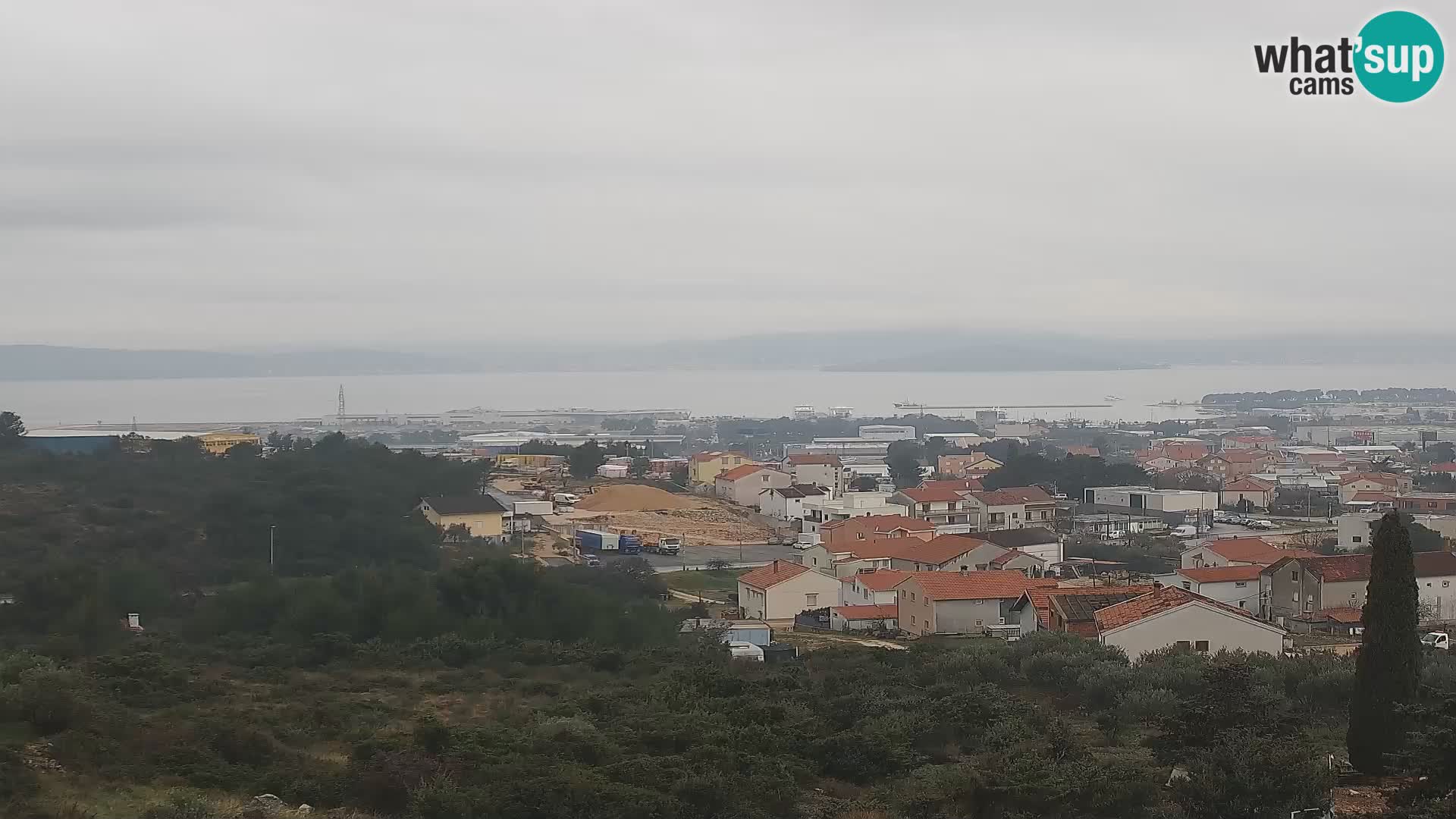 Zadar Pristanišče Gazenica s panoramsko spletno kamero, Zadar, Hrvaška