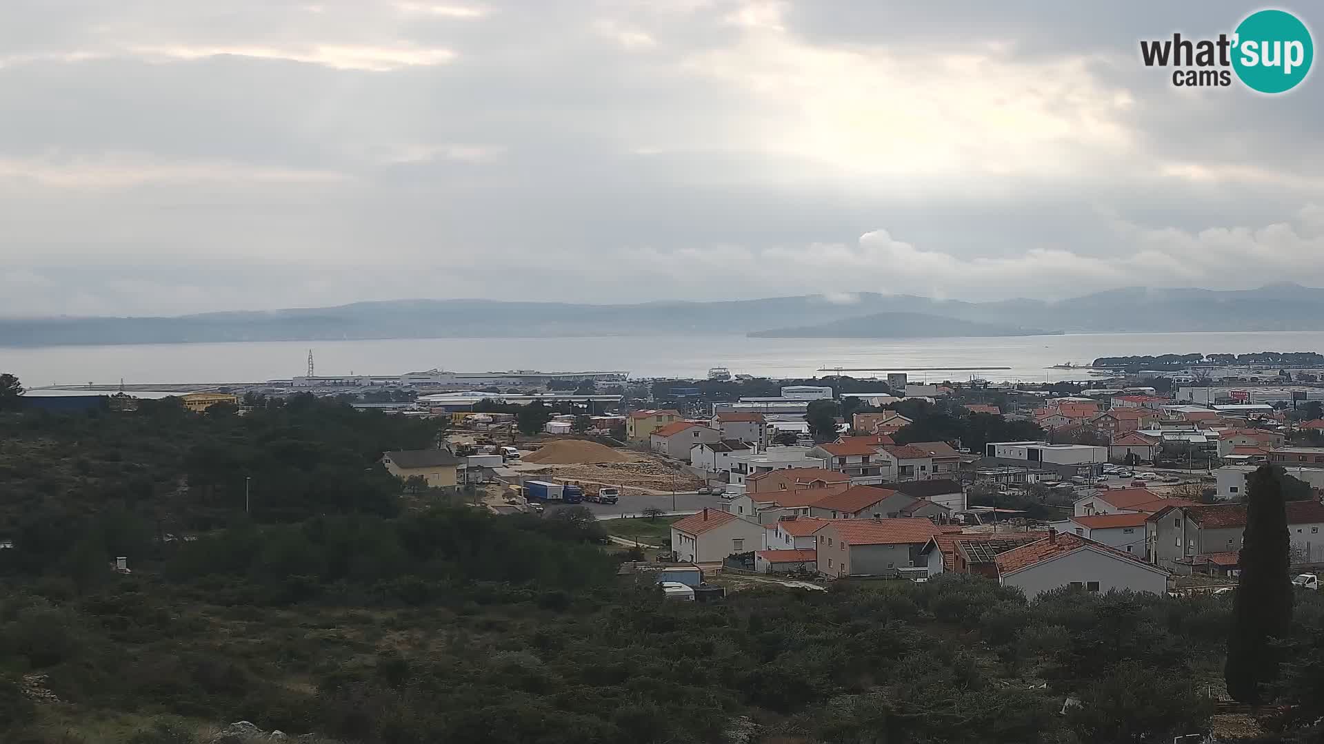 Panorama de la Webcam del Puerto Gazenica de Zadar, Zadar, Croacia