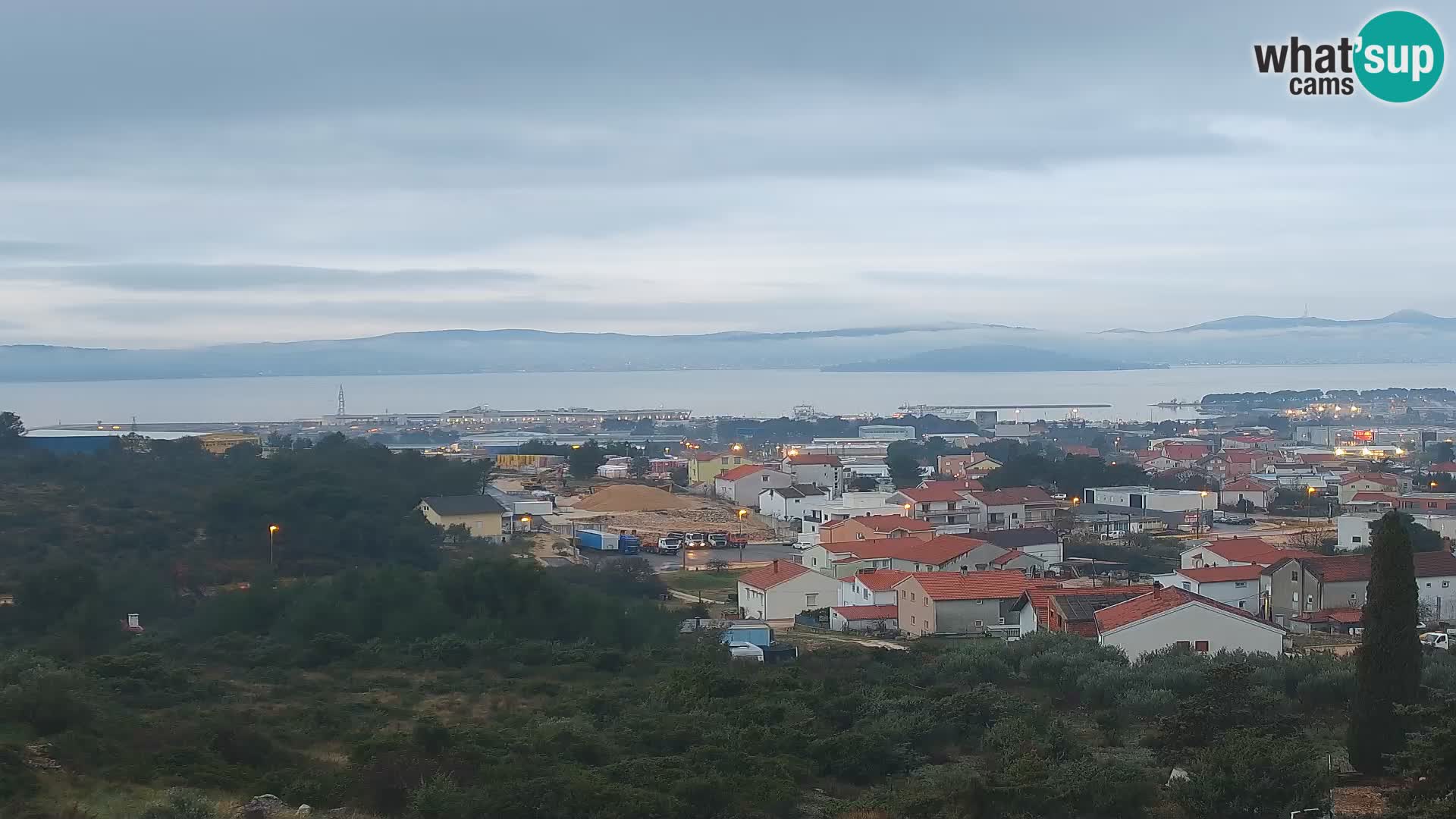 Zadar Port Gazenica Webcam Panorama, Zadar, Kroatien