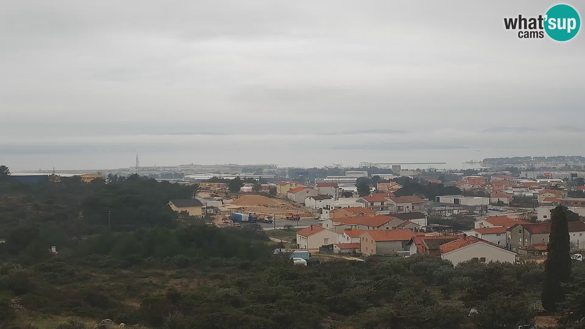 Zadar Pristanišče Gazenica s panoramsko spletno kamero, Zadar, Hrvaška