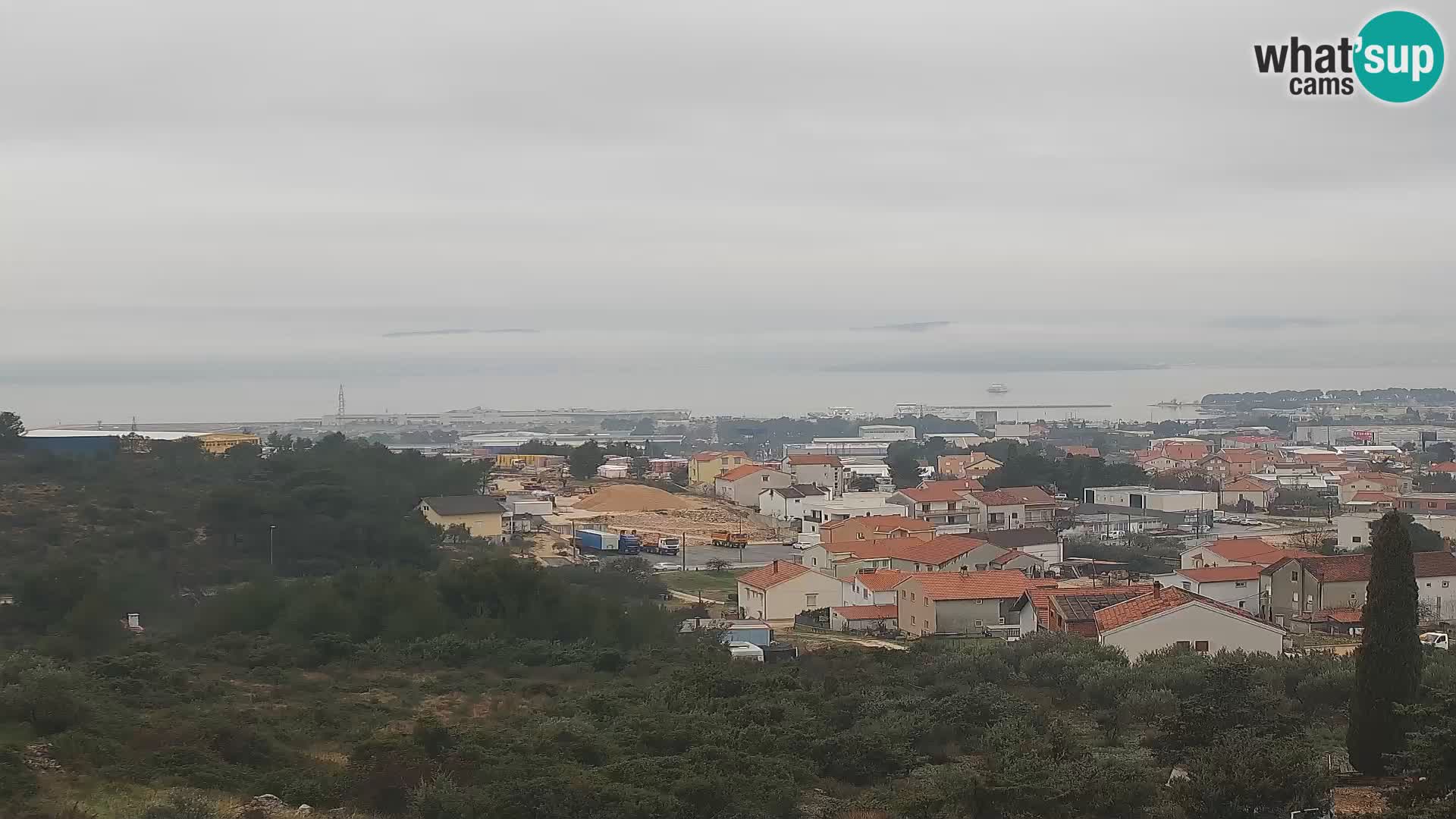 Zadar Pristanišče Gazenica s panoramsko spletno kamero, Zadar, Hrvaška