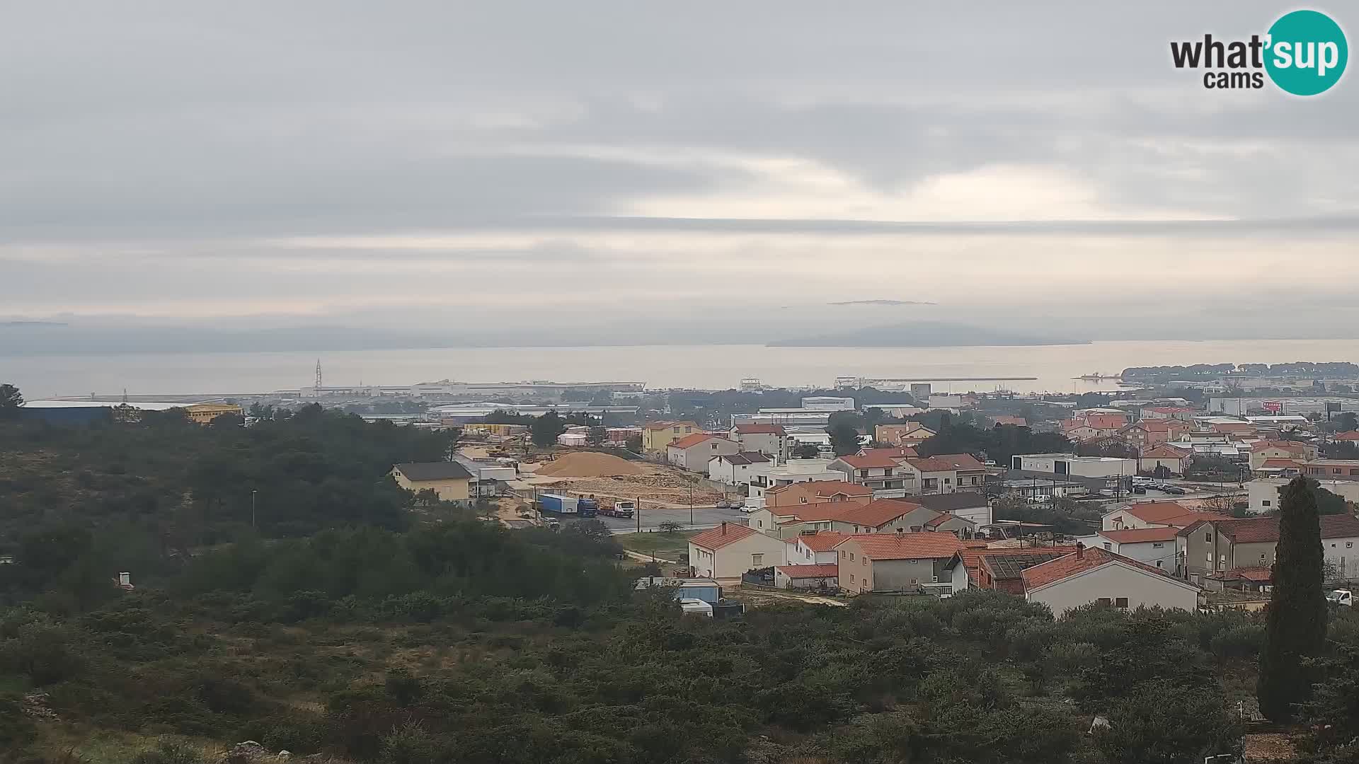 Panorama de la Webcam del Puerto Gazenica de Zadar, Zadar, Croacia