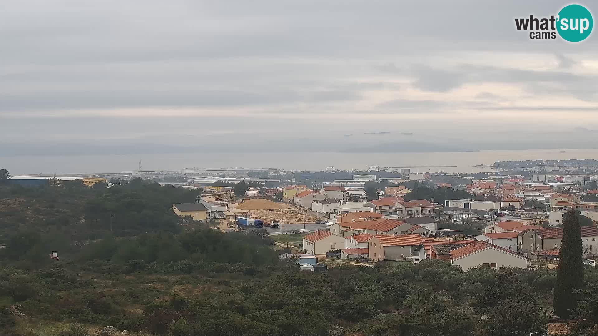 Zadar Pristanišče Gazenica s panoramsko spletno kamero, Zadar, Hrvaška