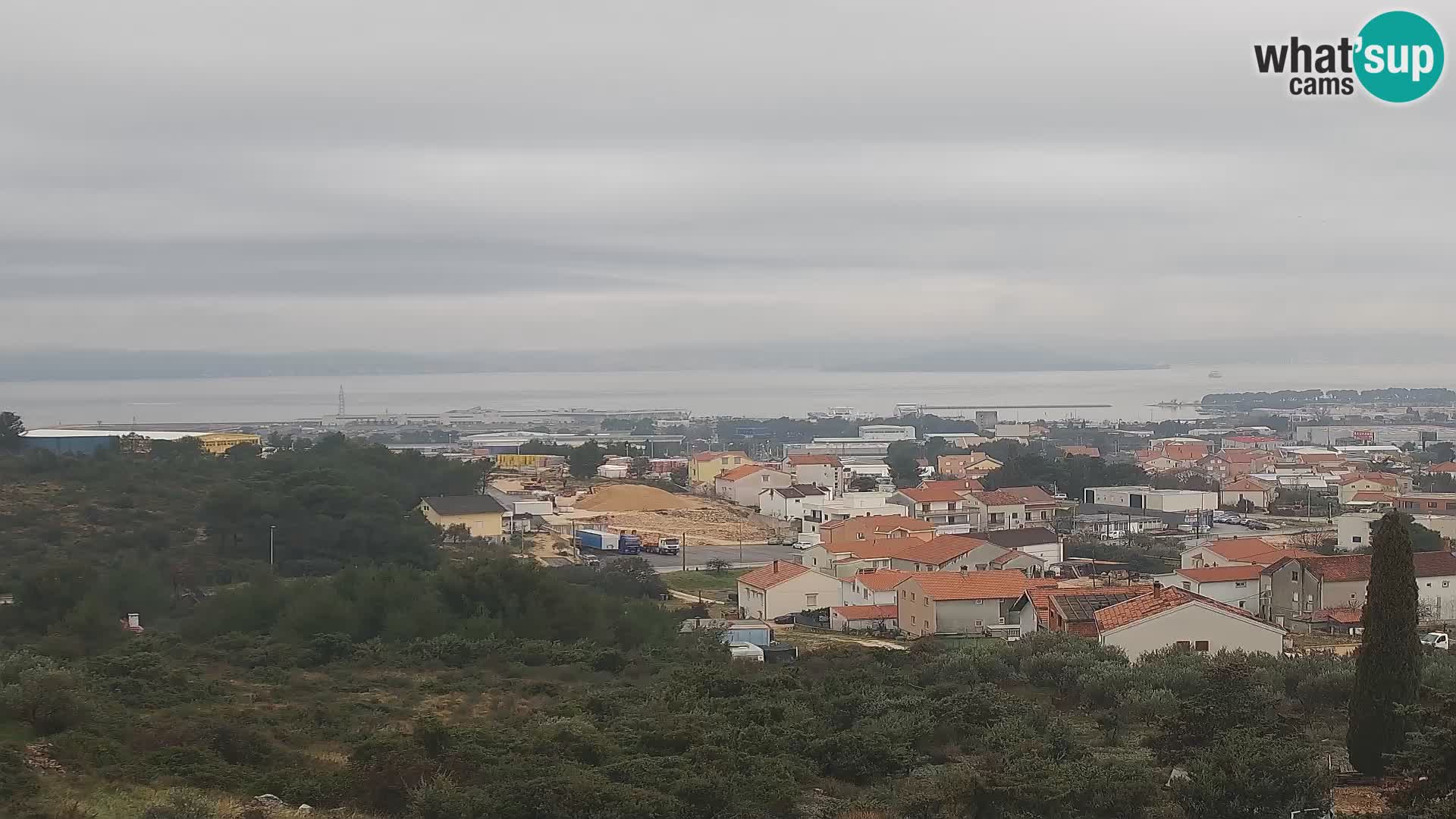 Zadar Pristanišče Gazenica s panoramsko spletno kamero, Zadar, Hrvaška