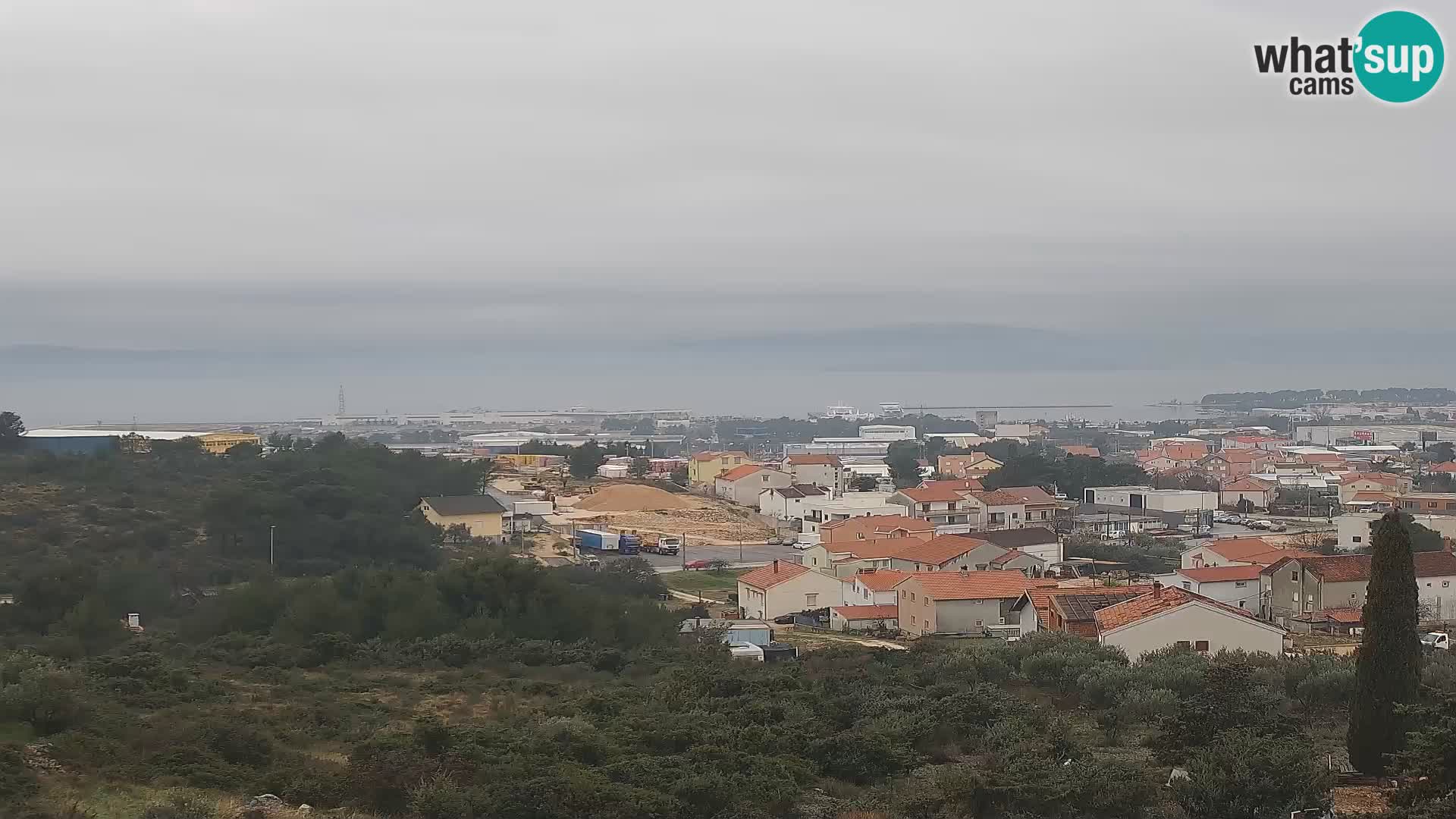 Panorama de la Webcam del Puerto Gazenica de Zadar, Zadar, Croacia