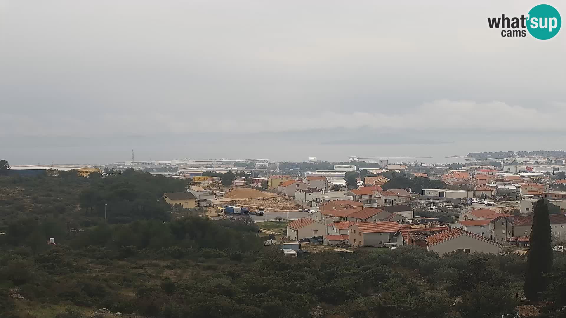 Panorama de la Webcam del Puerto Gazenica de Zadar, Zadar, Croacia