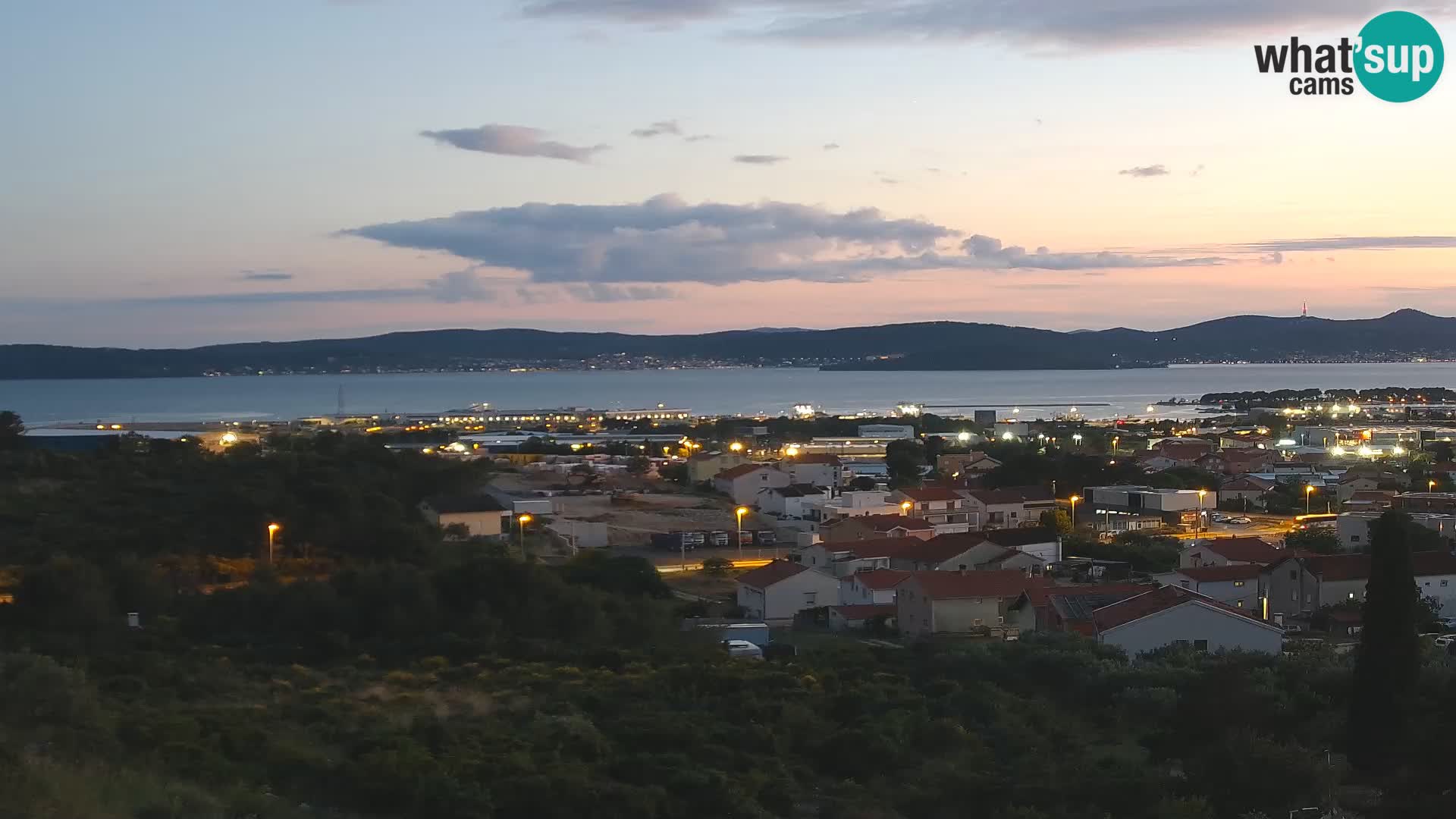 Panorama de la Webcam del Puerto Gazenica de Zadar, Zadar, Croacia