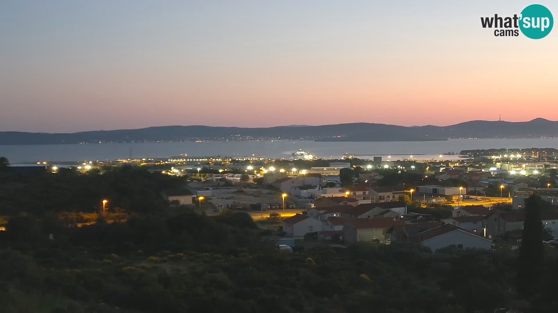 Panorama de la Webcam del Puerto Gazenica de Zadar, Zadar, Croacia