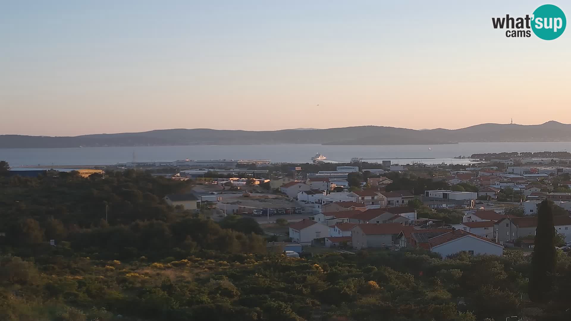 Panorama de la Webcam del Puerto Gazenica de Zadar, Zadar, Croacia