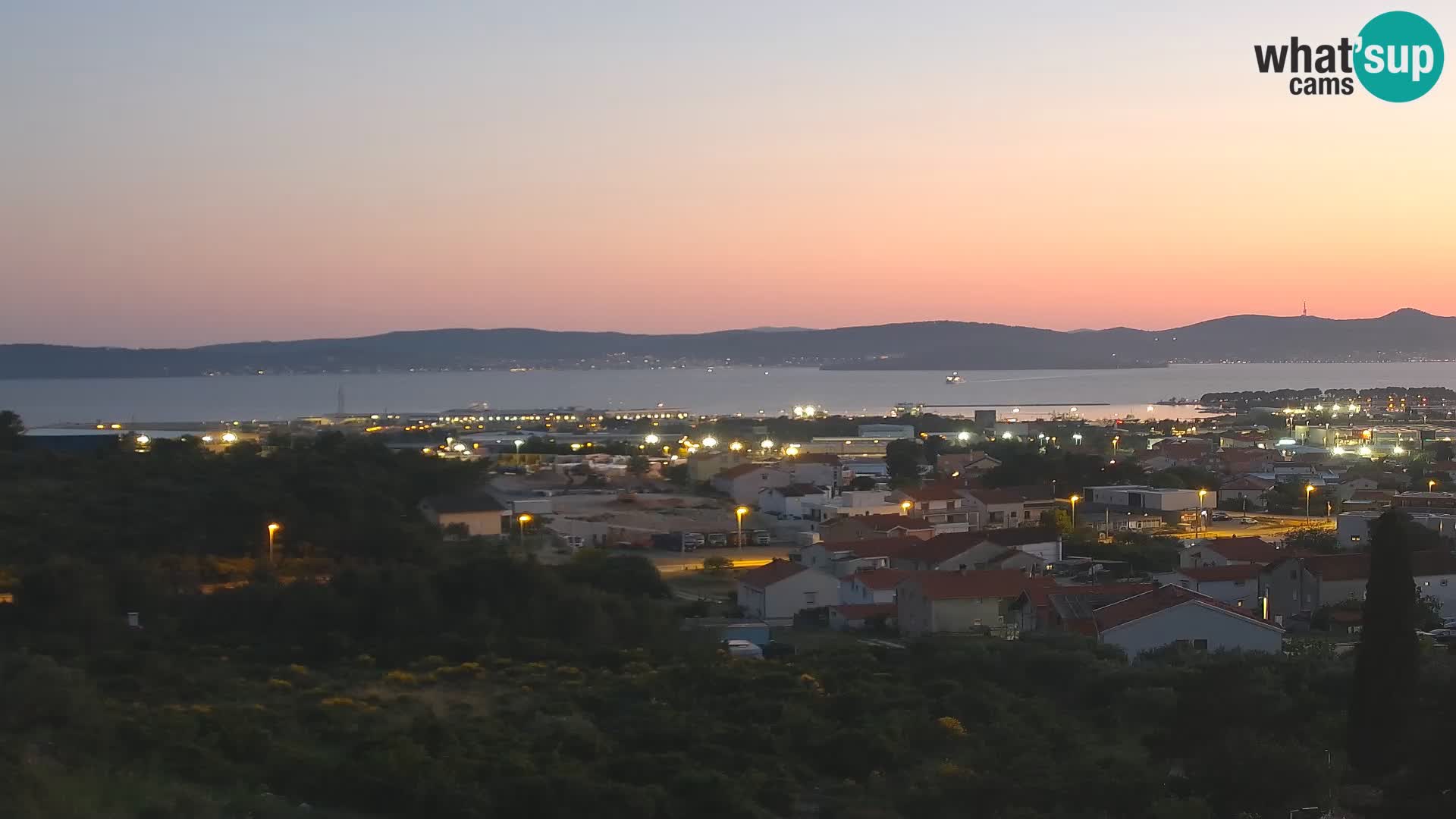 Panorama de la Webcam del Puerto Gazenica de Zadar, Zadar, Croacia