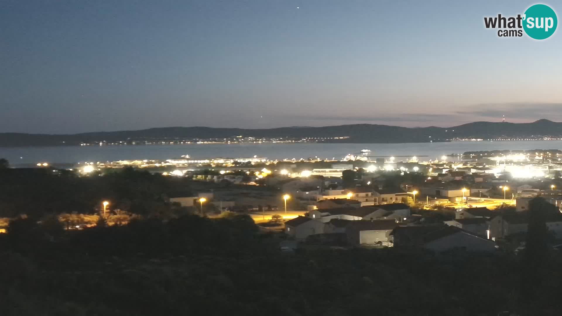 Panorama de la Webcam del Puerto Gazenica de Zadar, Zadar, Croacia