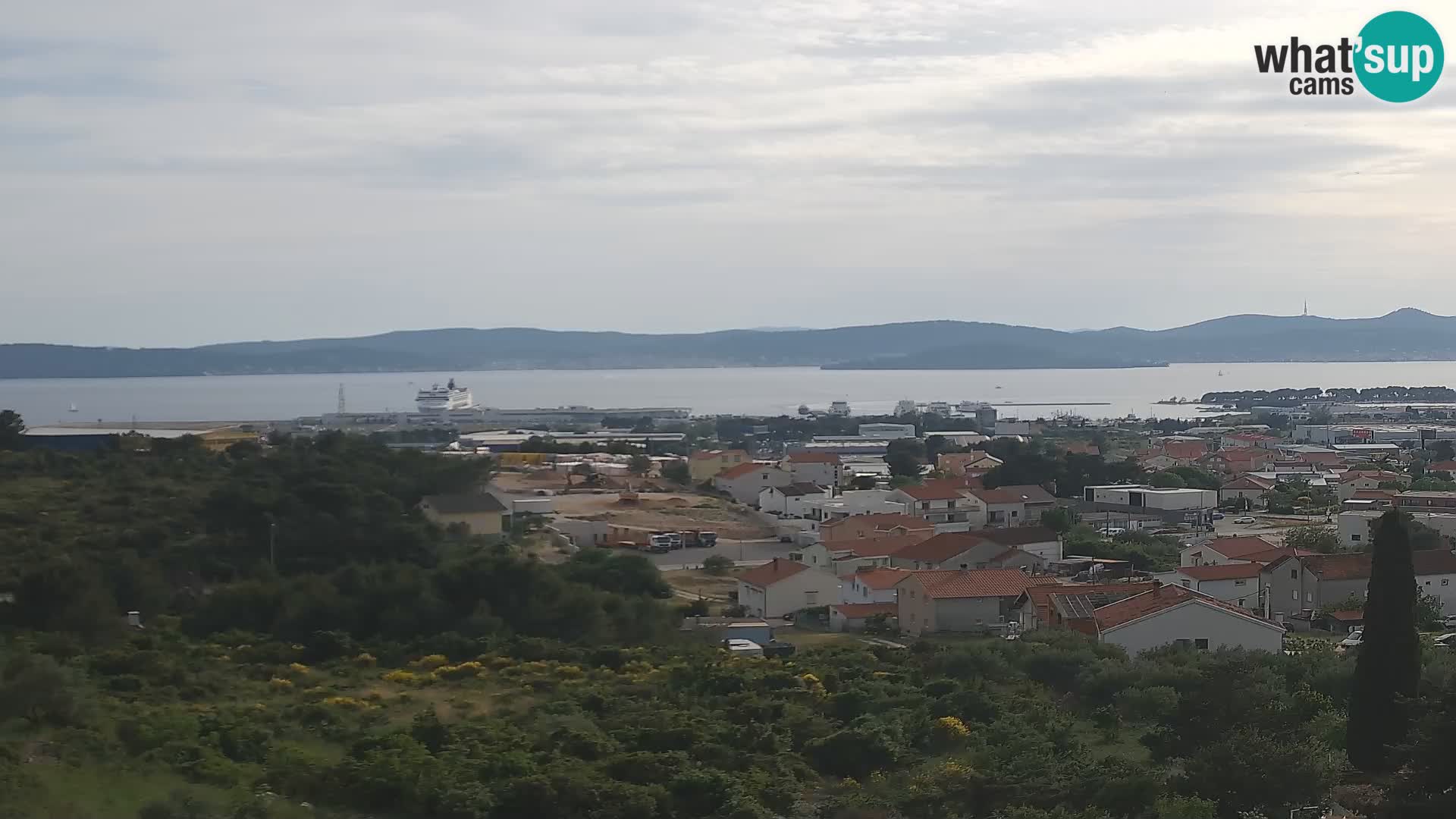 Zadar Pristanišče Gazenica s panoramsko spletno kamero, Zadar, Hrvaška