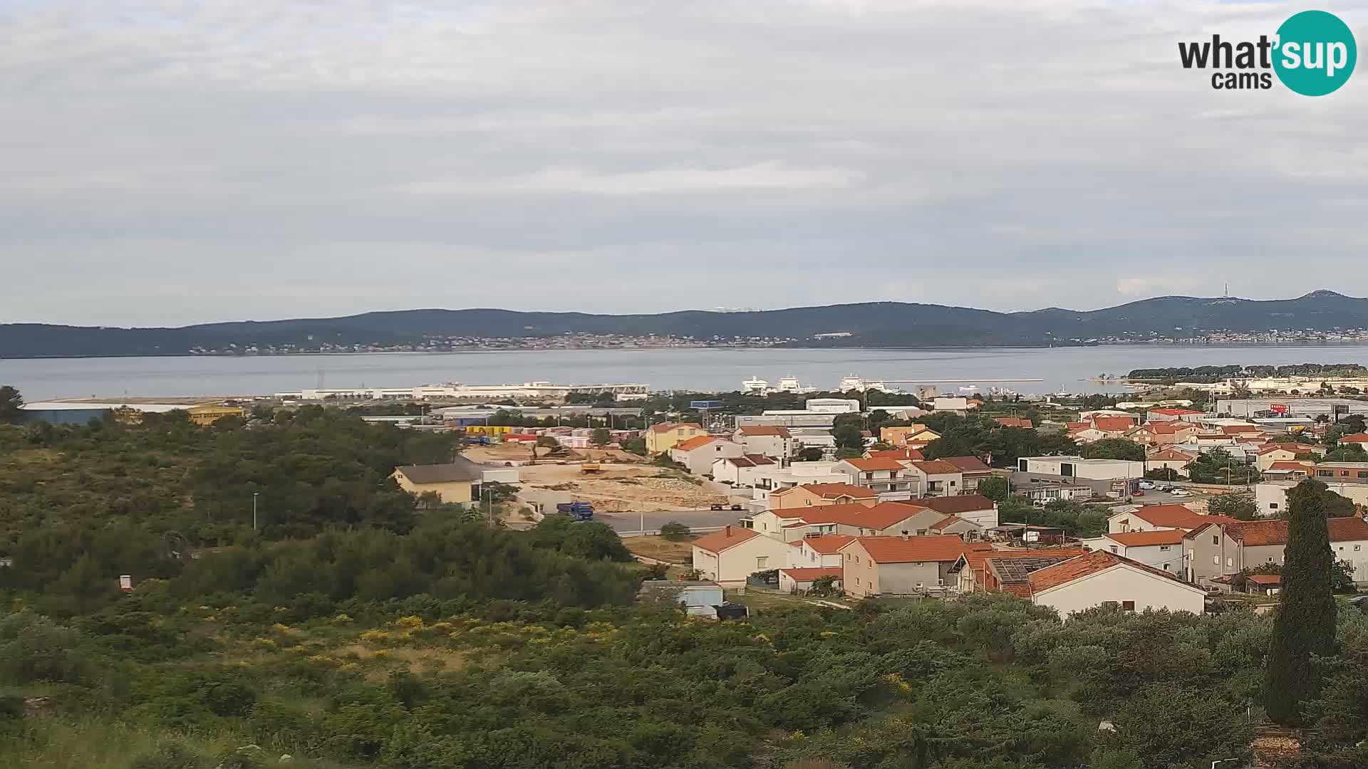 Zadar Pristanišče Gazenica s panoramsko spletno kamero, Zadar, Hrvaška