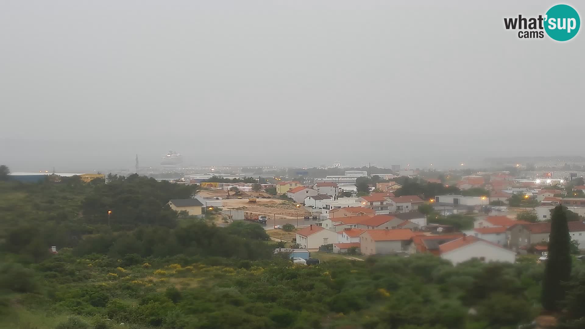 Panorama de la Webcam del Puerto Gazenica de Zadar, Zadar, Croacia