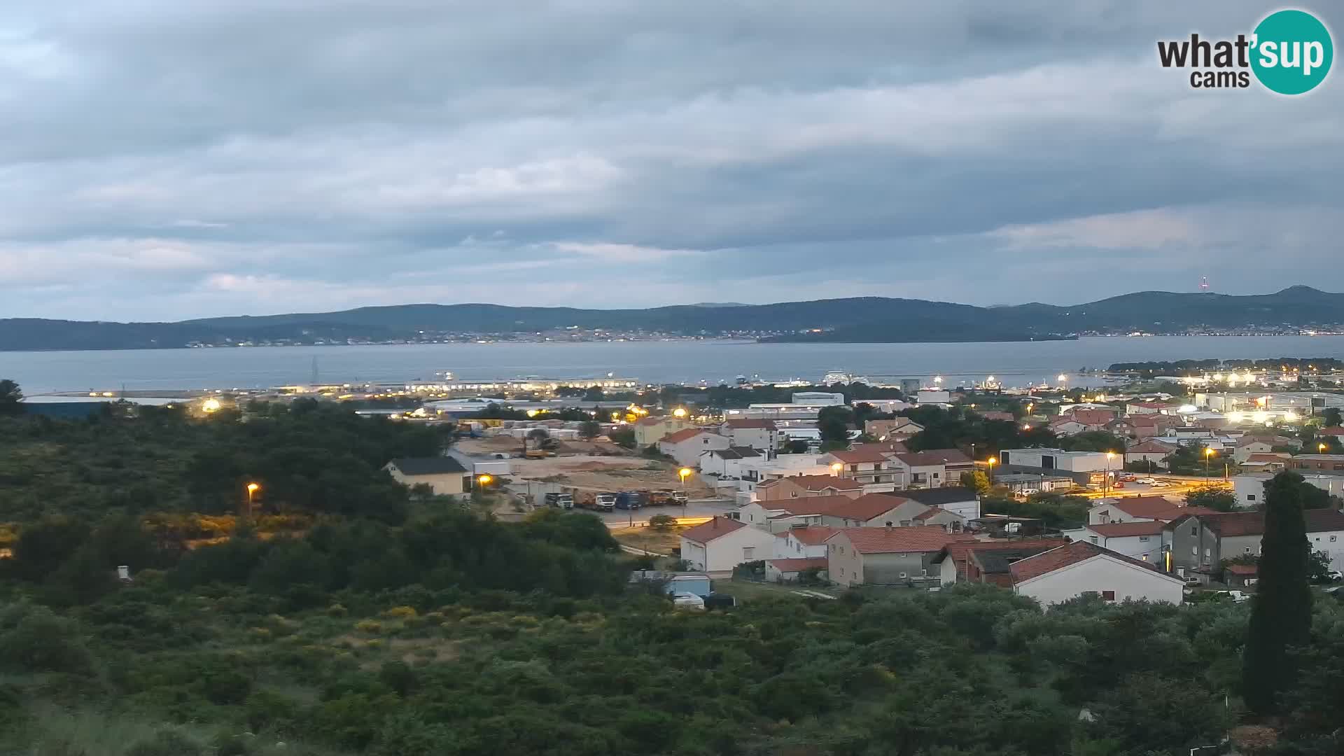 Panorama de la Webcam del Puerto Gazenica de Zadar, Zadar, Croacia