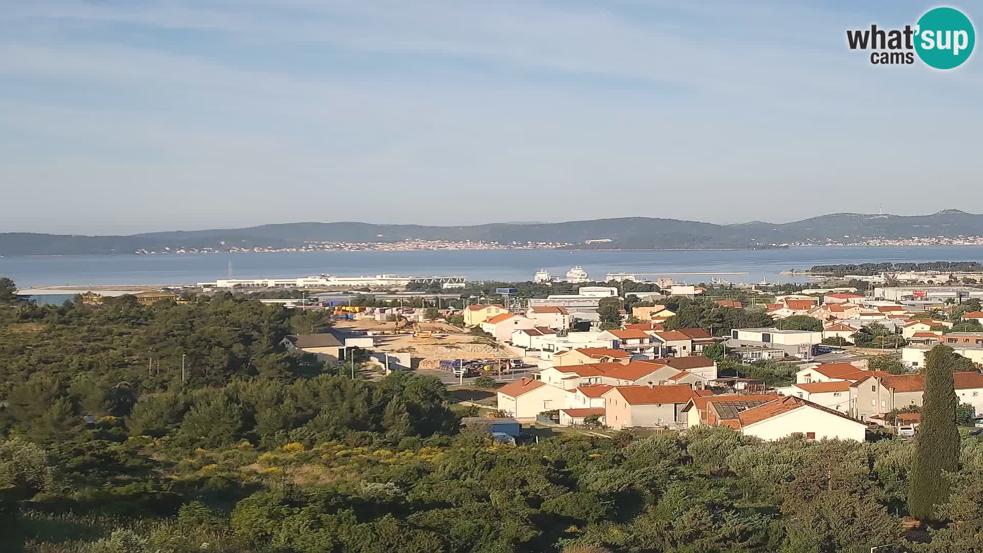 Panorama de la Webcam del Puerto Gazenica de Zadar, Zadar, Croacia