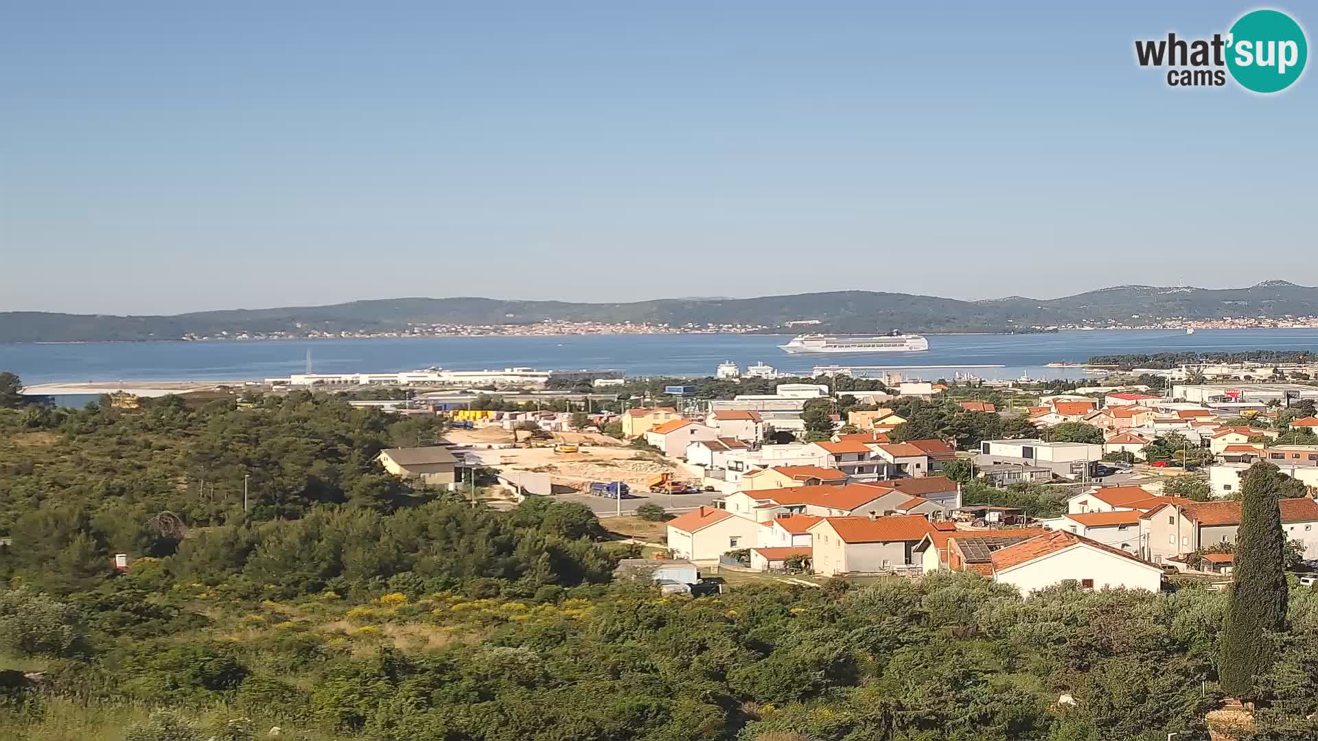 Zadar Pristanišče Gazenica s panoramsko spletno kamero, Zadar, Hrvaška
