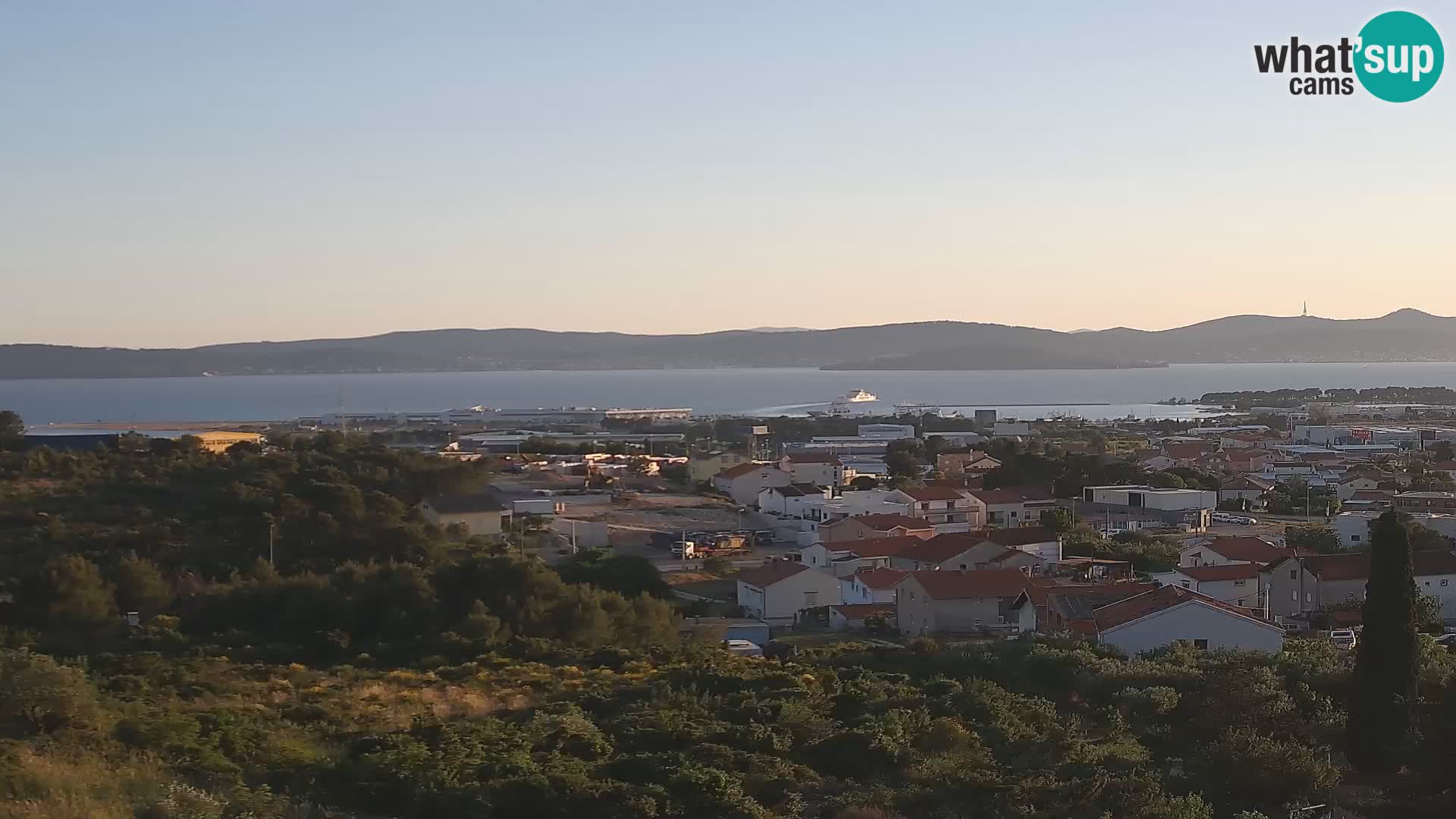 Panorama de la Webcam del Puerto Gazenica de Zadar, Zadar, Croacia