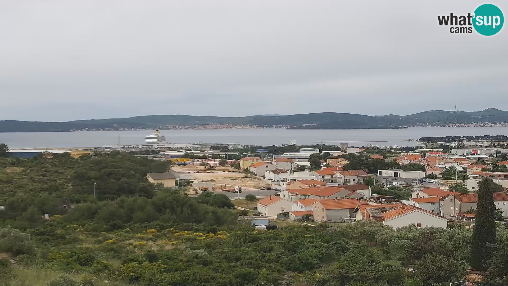 Zadar Pristanišče Gazenica s panoramsko spletno kamero, Zadar, Hrvaška