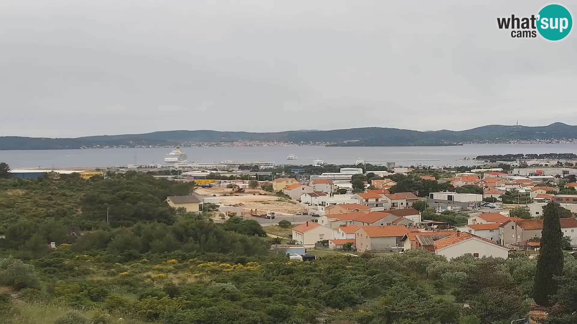 Zadar Pristanišče Gazenica s panoramsko spletno kamero, Zadar, Hrvaška