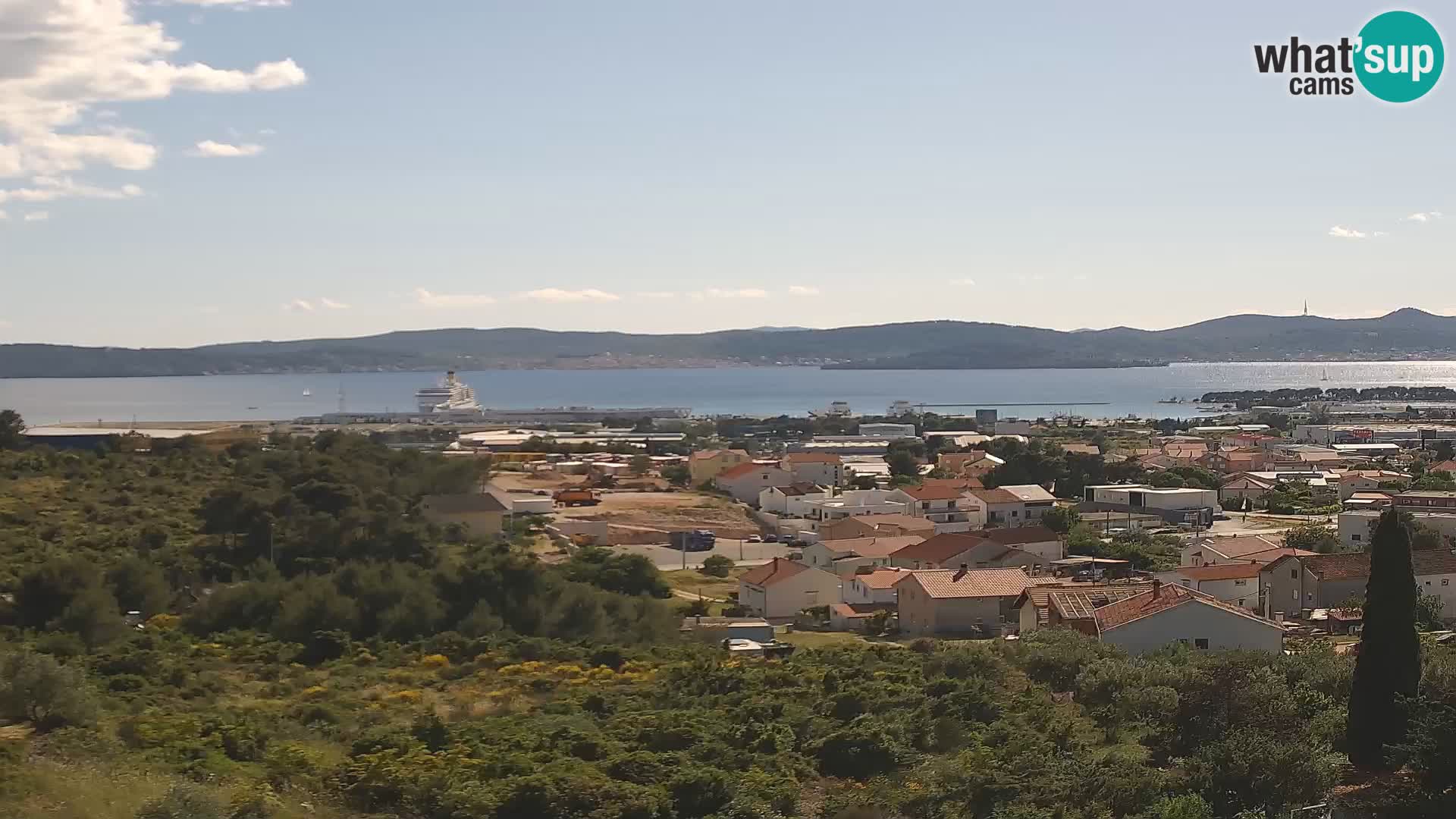 Panorama de la Webcam del Puerto Gazenica de Zadar, Zadar, Croacia