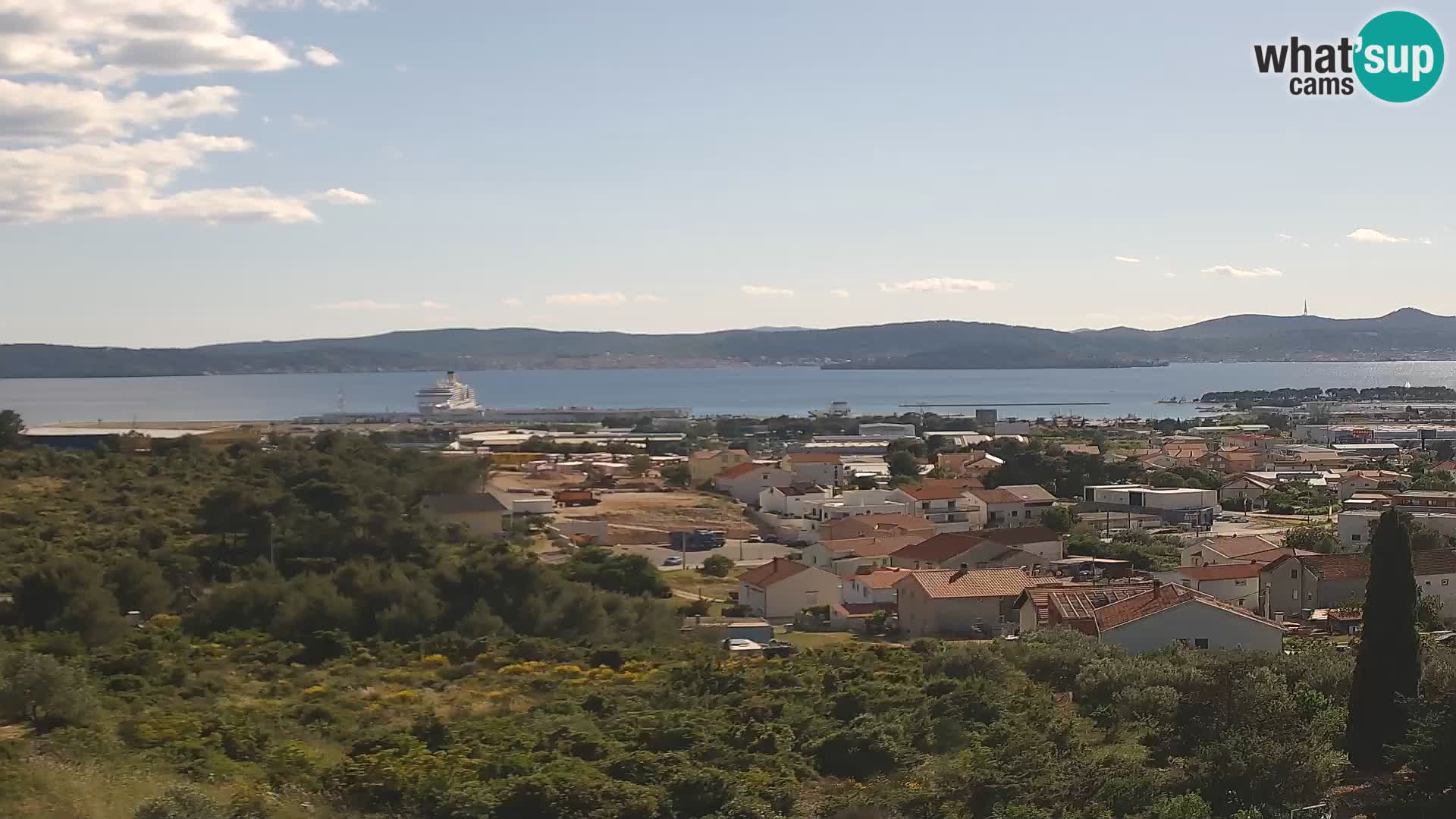 Zadar Pristanišče Gazenica s panoramsko spletno kamero, Zadar, Hrvaška