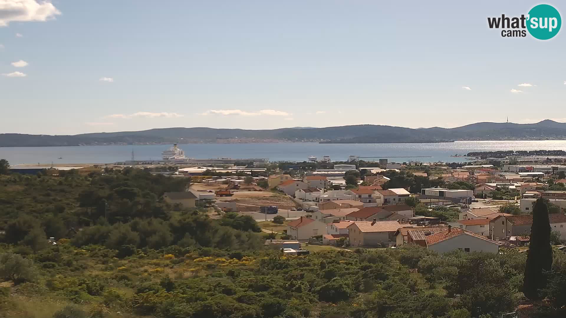 Zadar Pristanišče Gazenica s panoramsko spletno kamero, Zadar, Hrvaška