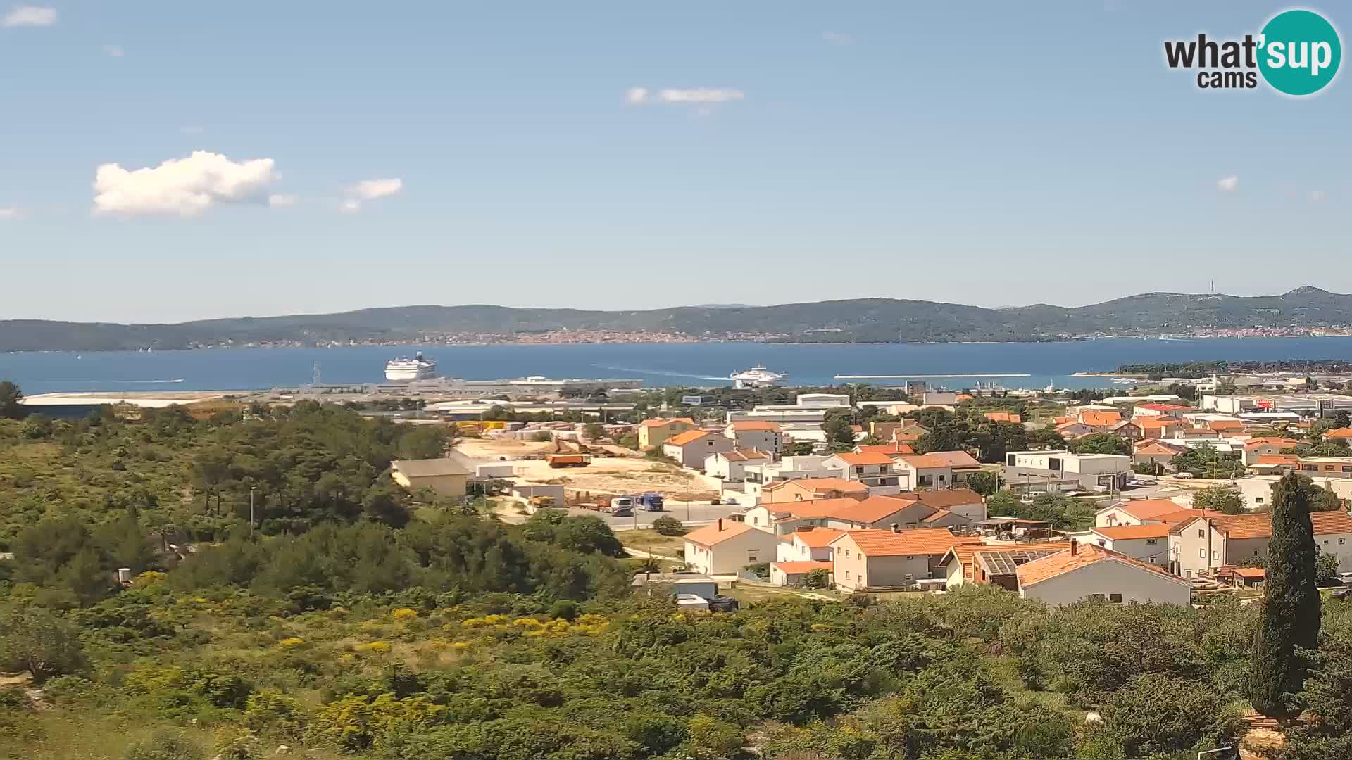 Zadar Port Gazenica Webcam Panorama, Zadar, Kroatien
