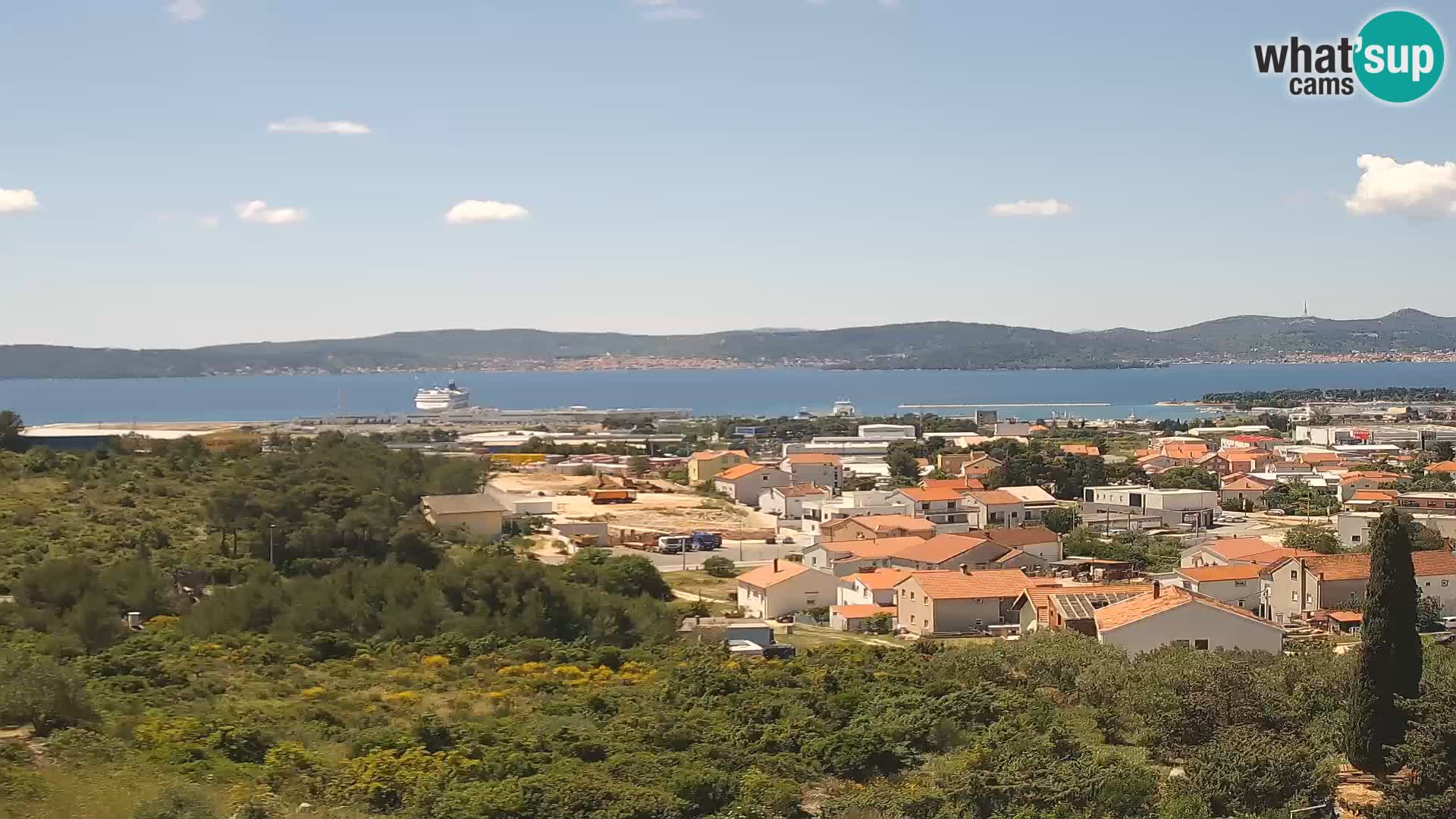 Zadar Pristanišče Gazenica s panoramsko spletno kamero, Zadar, Hrvaška