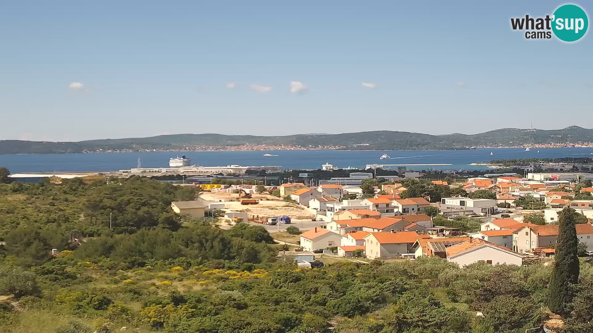 Zadar Port Gazenica Webcam Panorama, Zadar, Kroatien