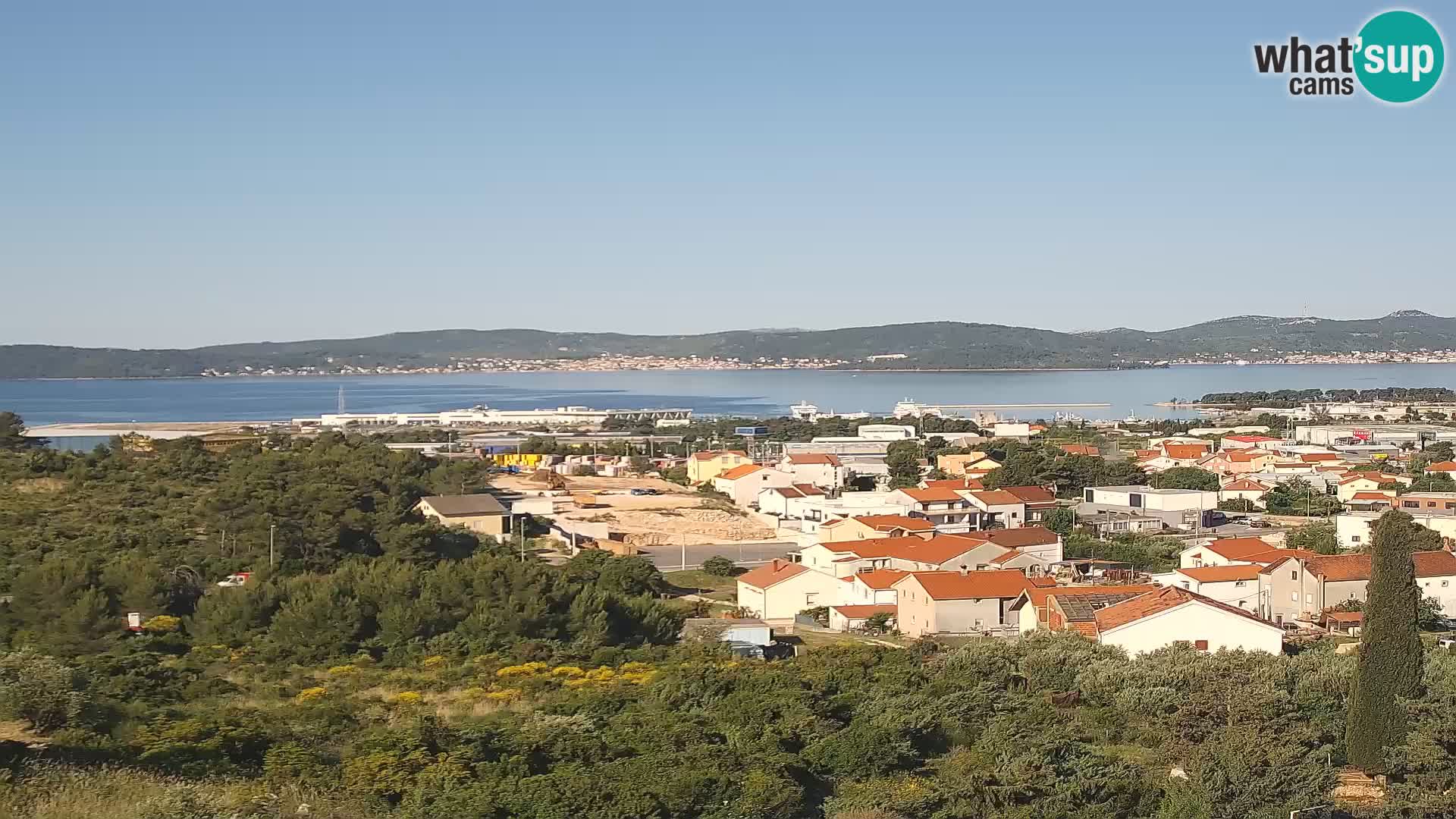 Zadar Pristanišče Gazenica s panoramsko spletno kamero, Zadar, Hrvaška